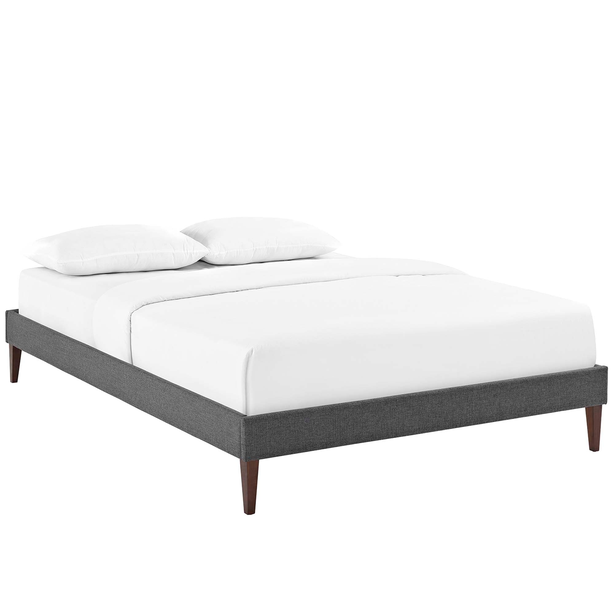 Tessie Full Fabric Bed Frame with Squared Tapered Legs