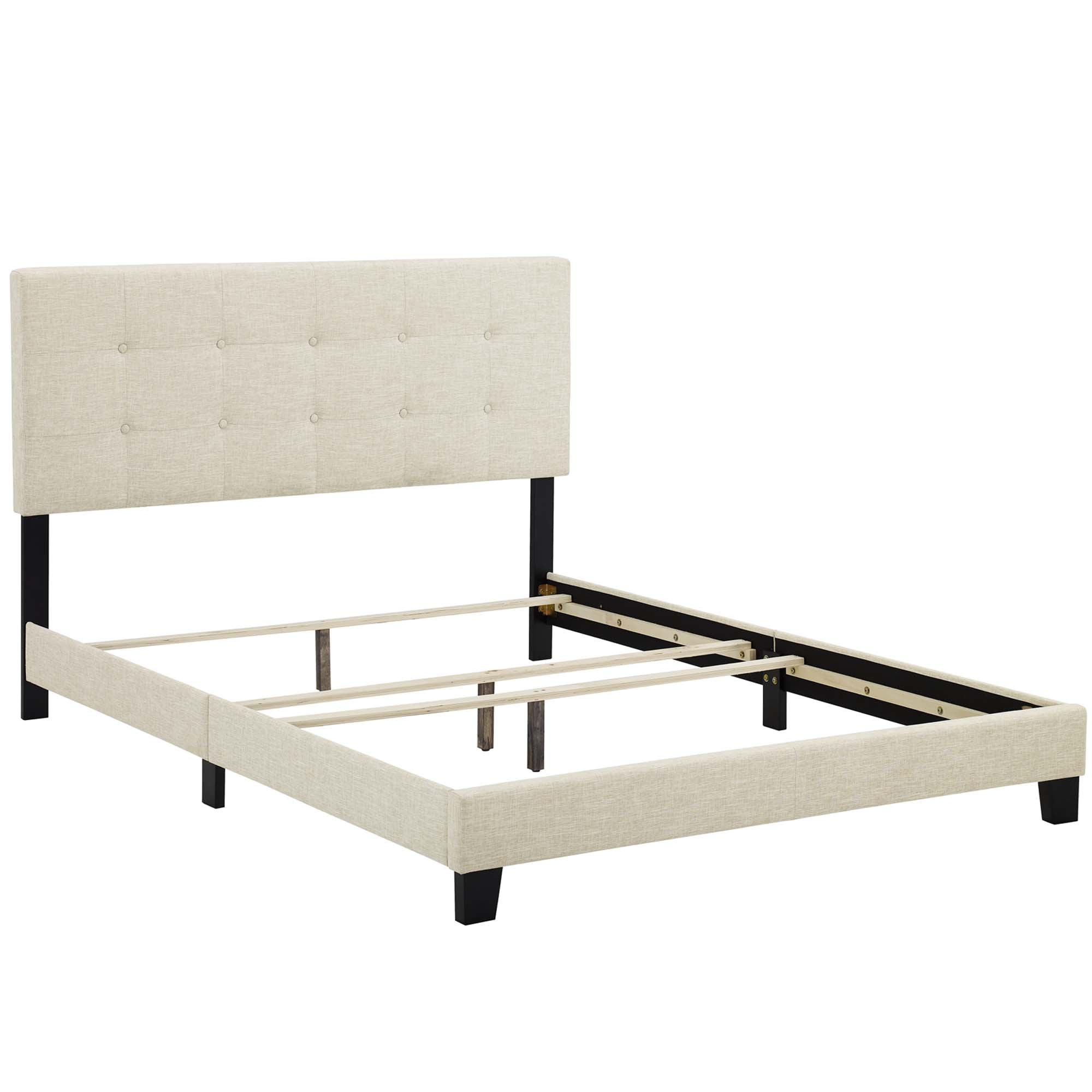 Amira King Upholstered Fabric Bed