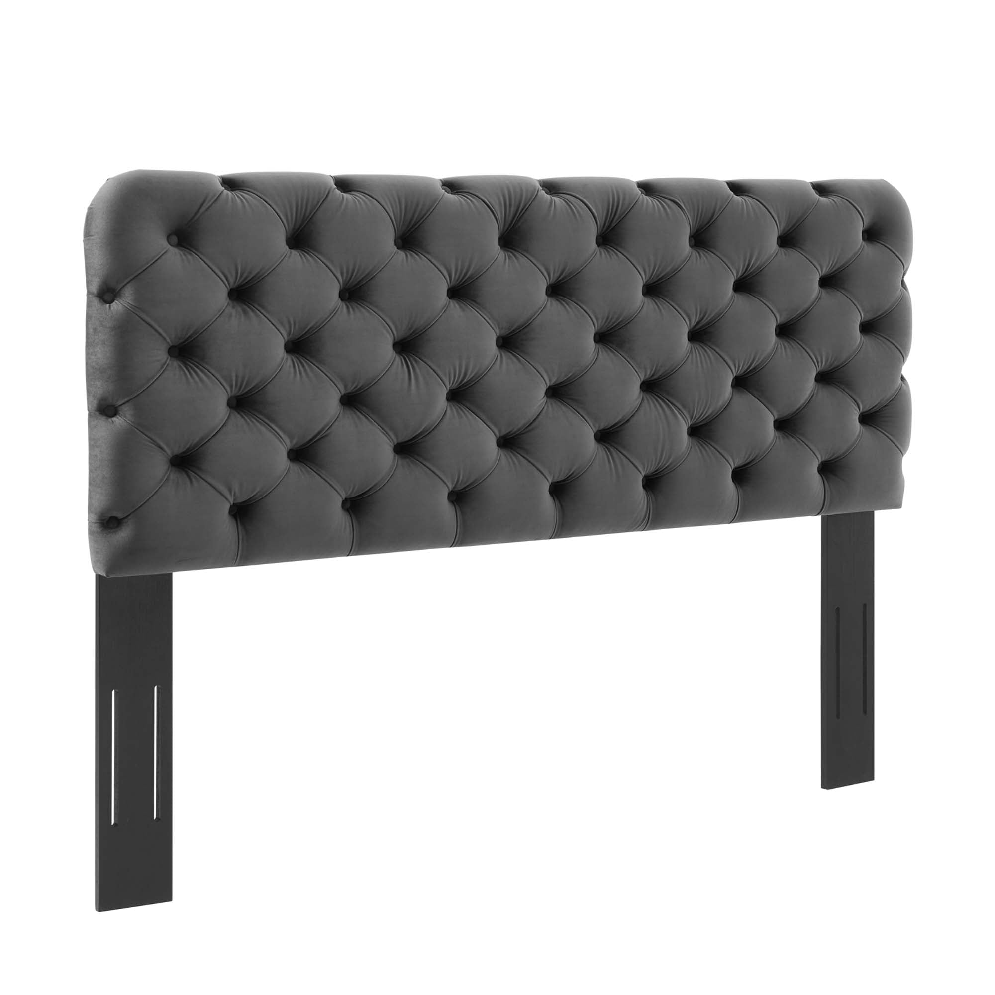 Lizzy Tufted King/California King Performance Velvet Headboard