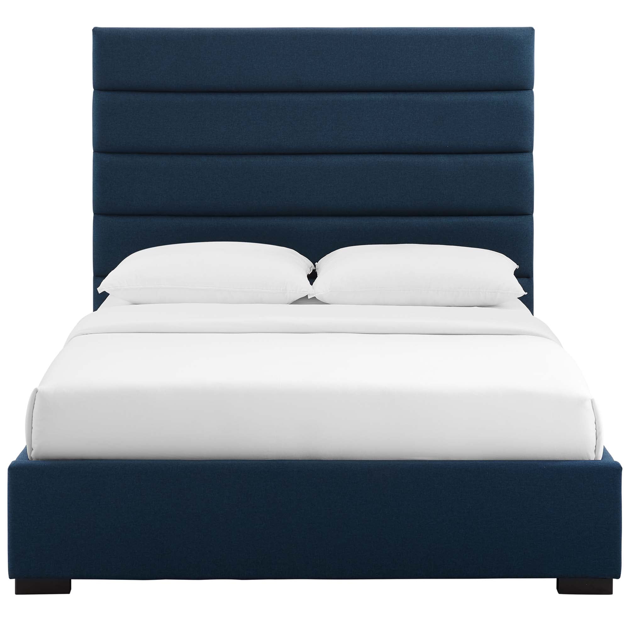 Genevieve Queen Upholstered Fabric Platform Bed