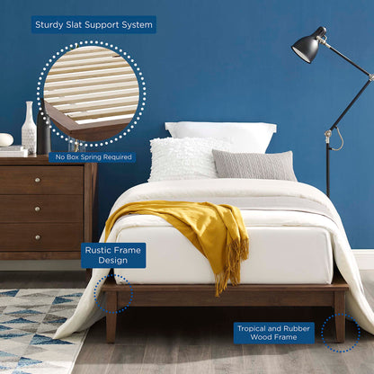 Lodge Twin Wood Platform Bed Frame