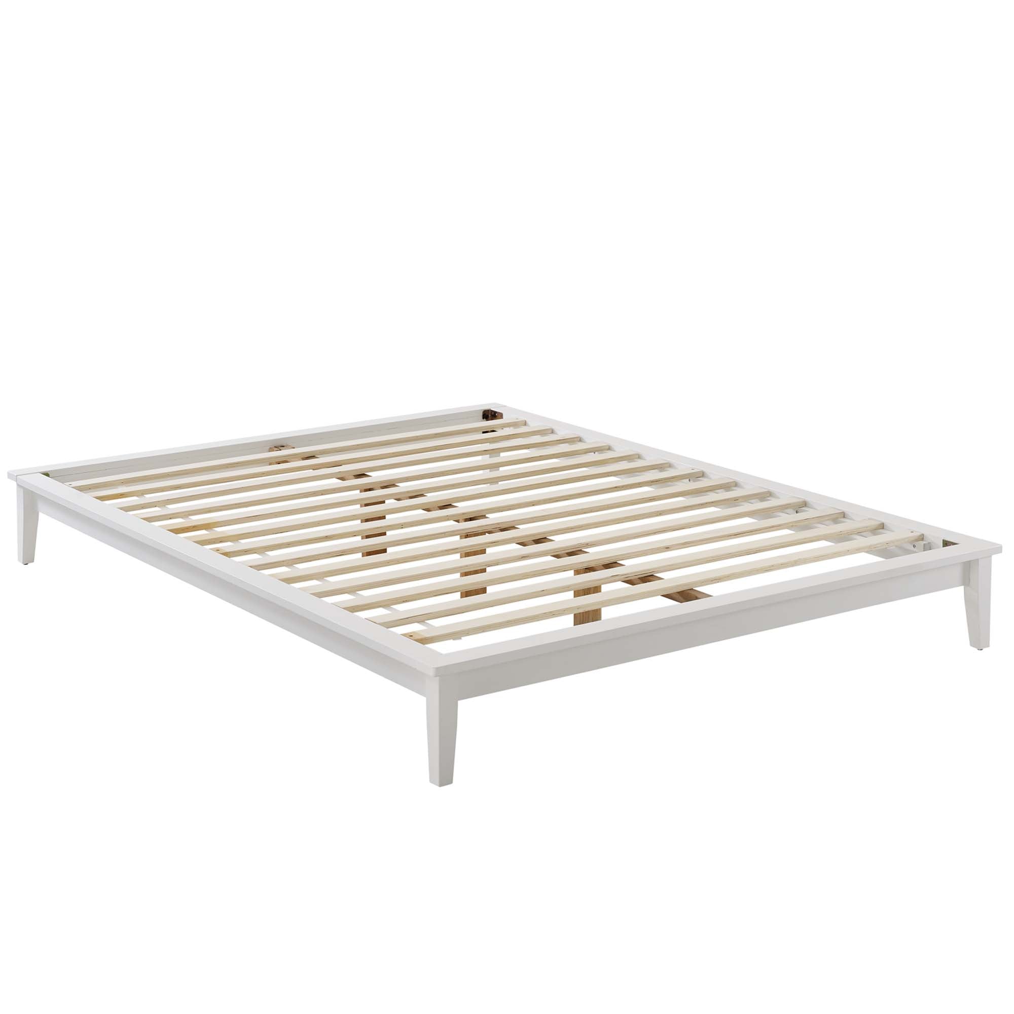 Lodge King Wood Platform Bed Frame