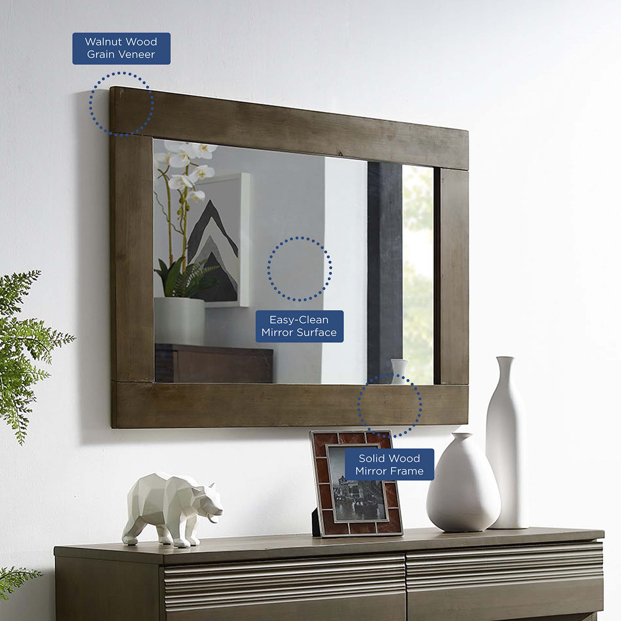 Everly Wood Frame Mirror