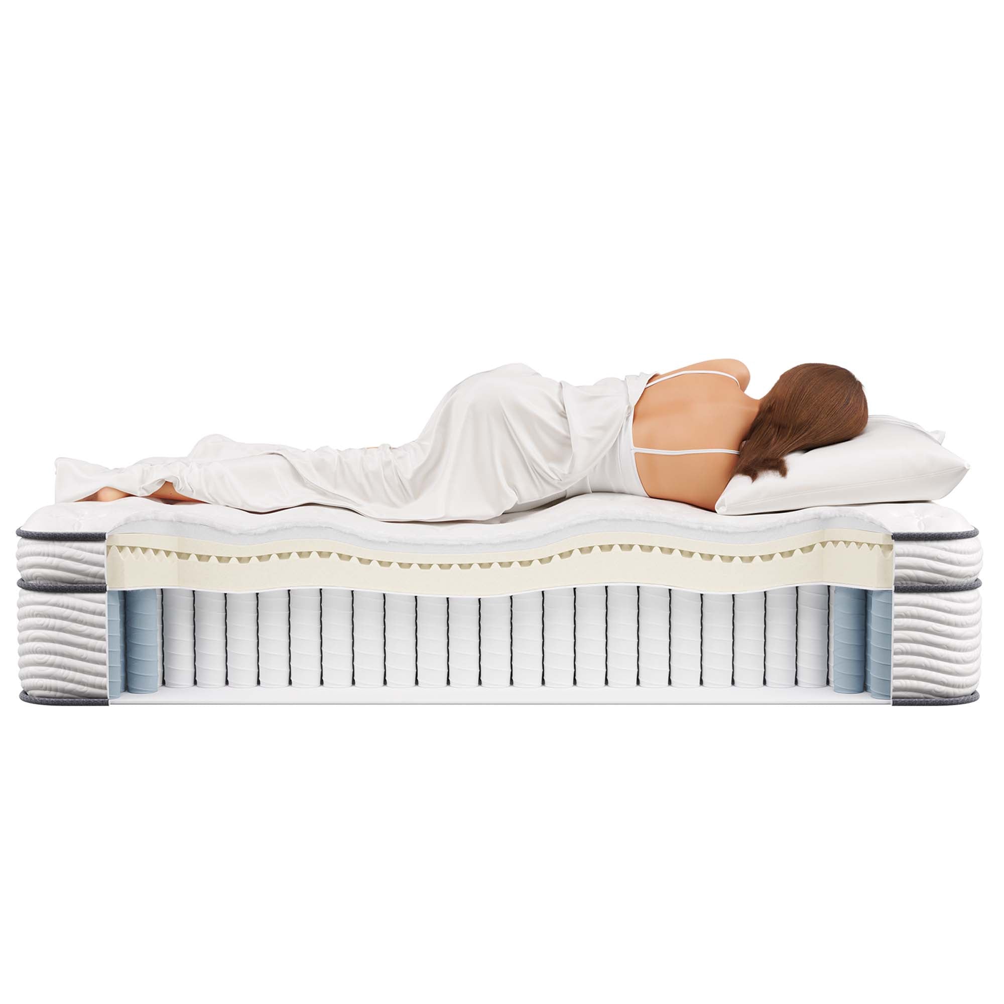 Jenna 14" Innerspring and Foam Full Mattress