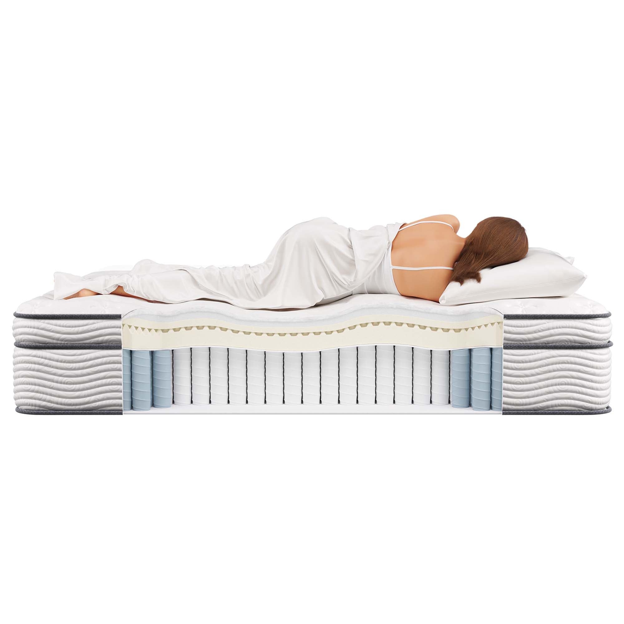 Jenna 14" Innerspring and Foam Queen Mattress