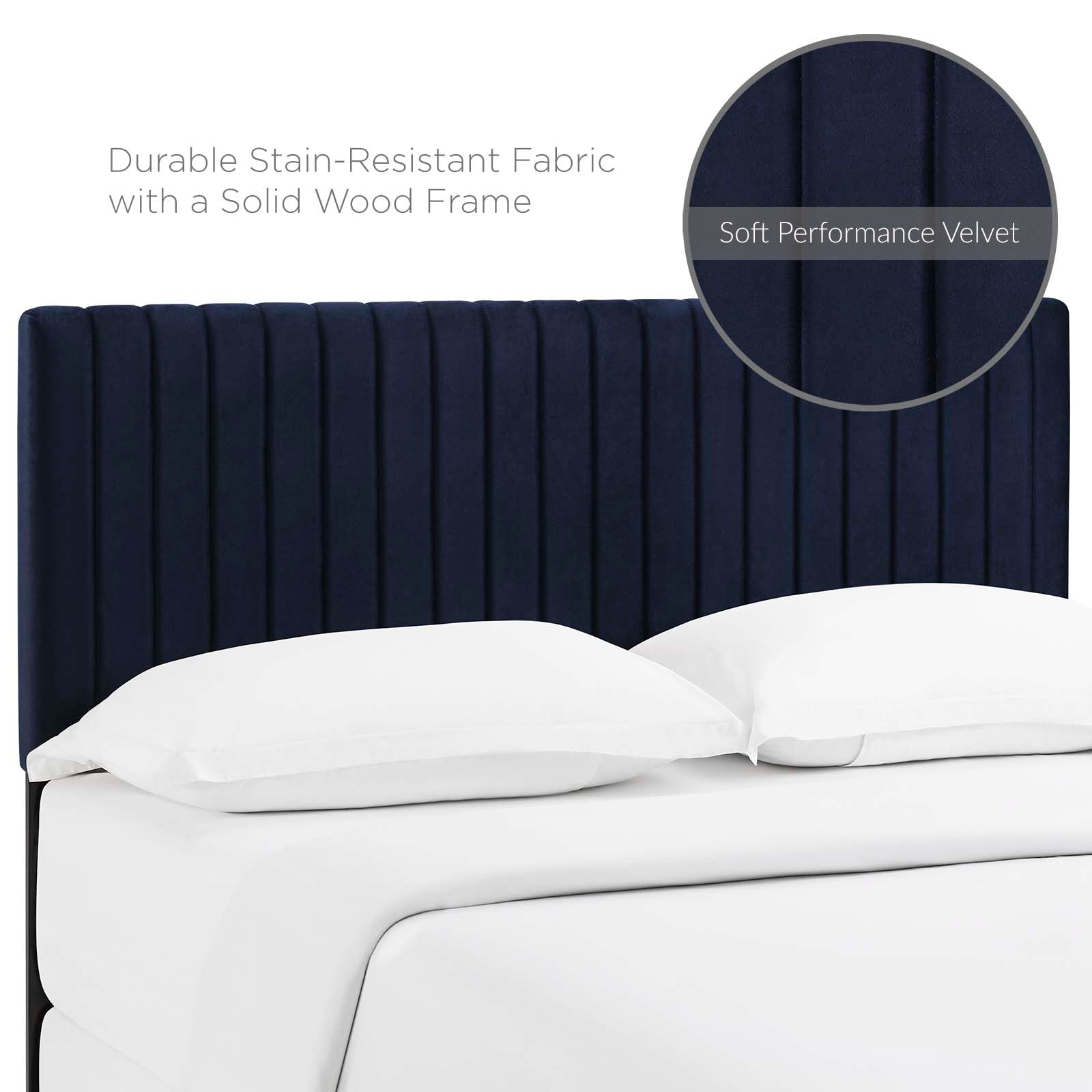 Keira Full / Queen Performance Velvet Headboard