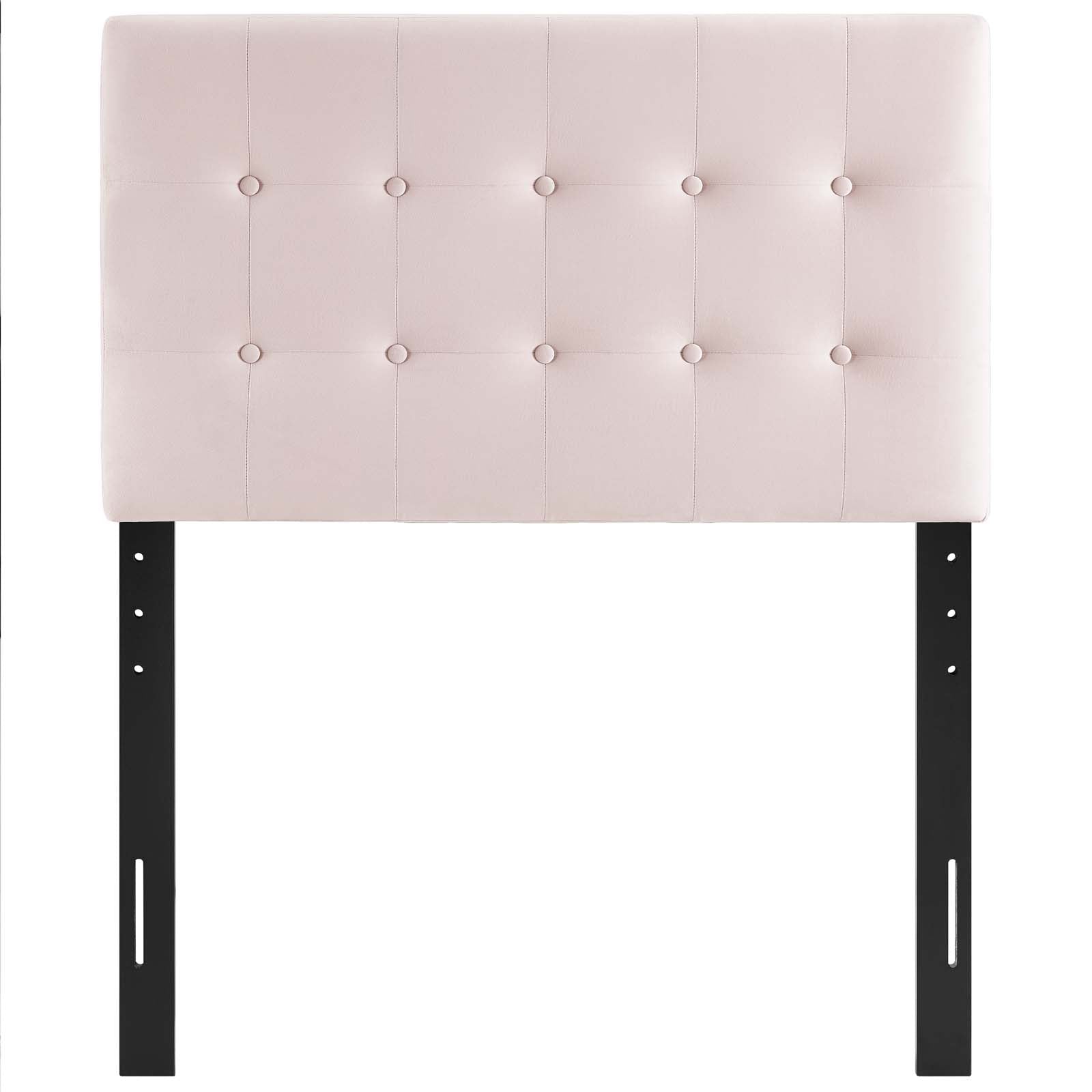 Emily Twin Biscuit Tufted Performance Velvet Headboard