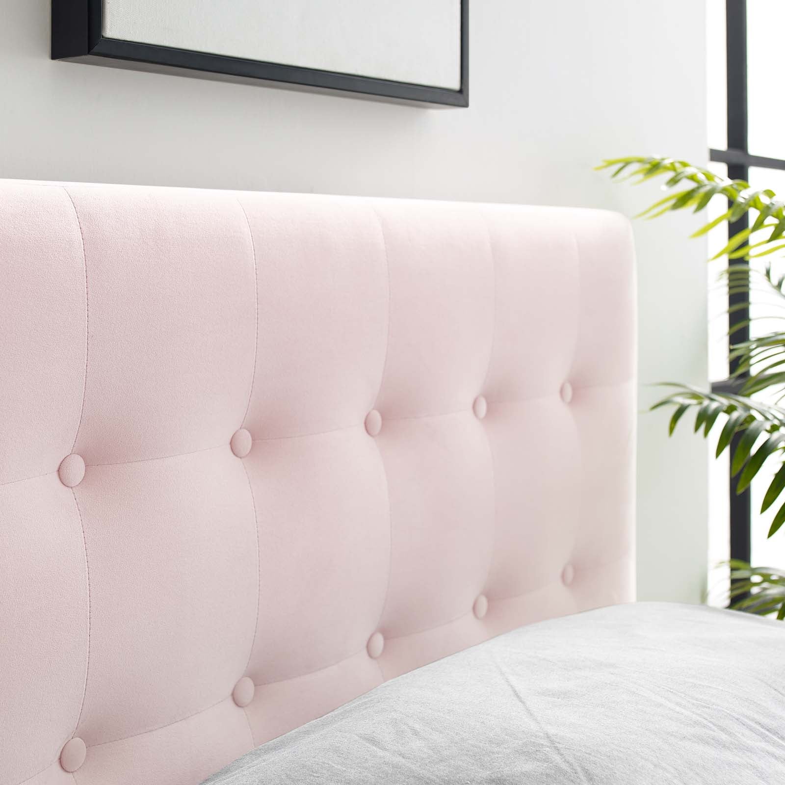 Emily Twin Biscuit Tufted Performance Velvet Headboard