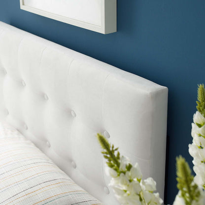 Emily Twin Biscuit Tufted Performance Velvet Headboard