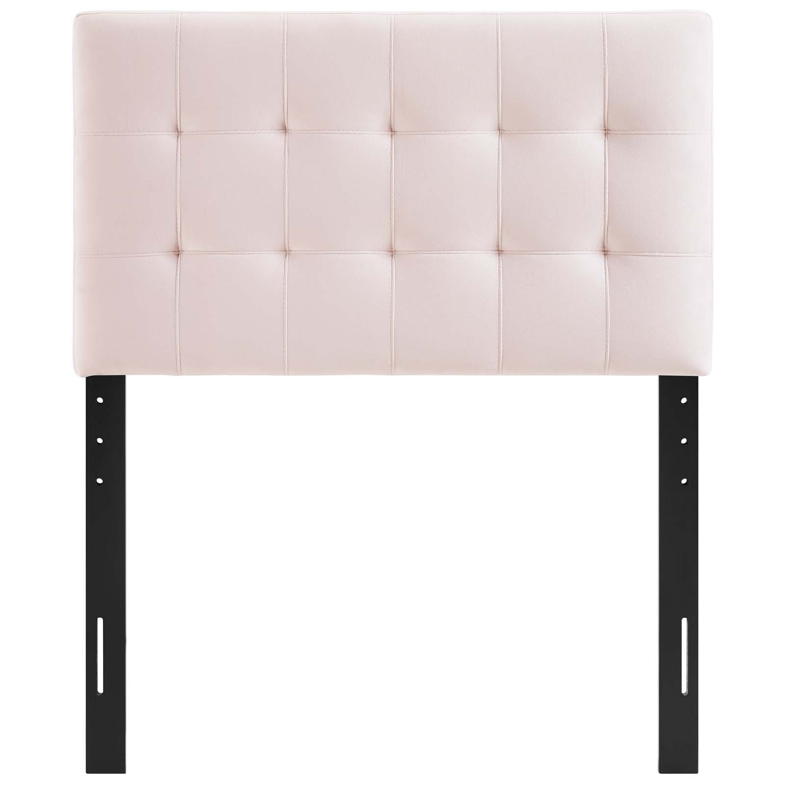 Lily Biscuit Tufted Twin Performance Velvet Headboard