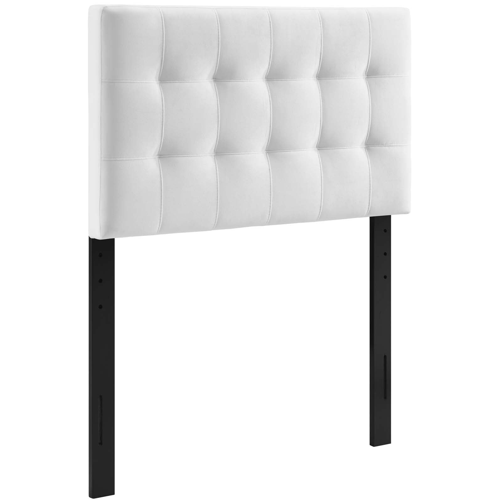 Lily Biscuit Tufted Twin Performance Velvet Headboard