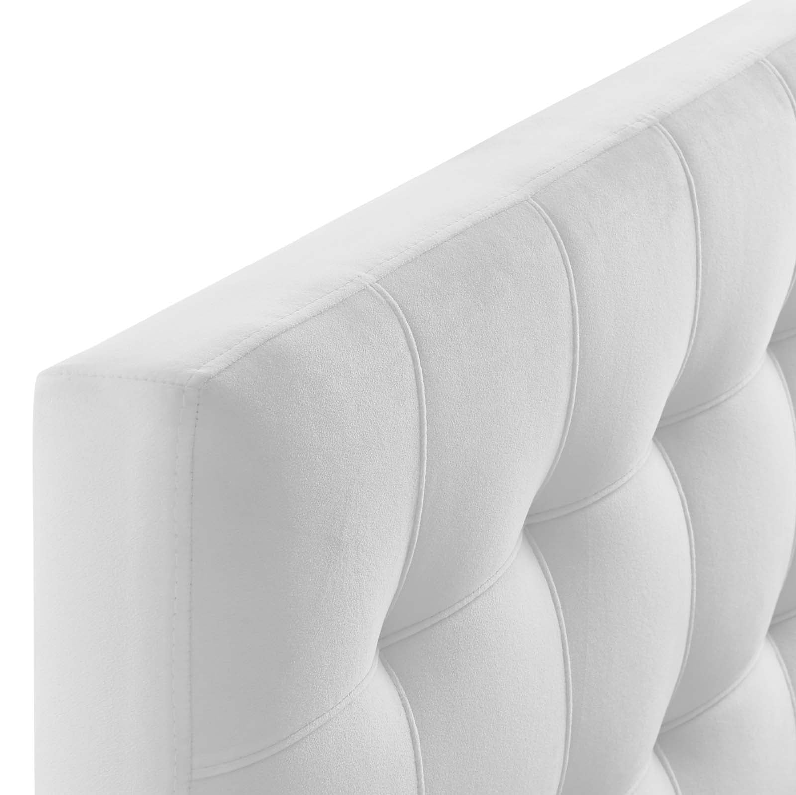 Lily Biscuit Tufted Twin Performance Velvet Headboard