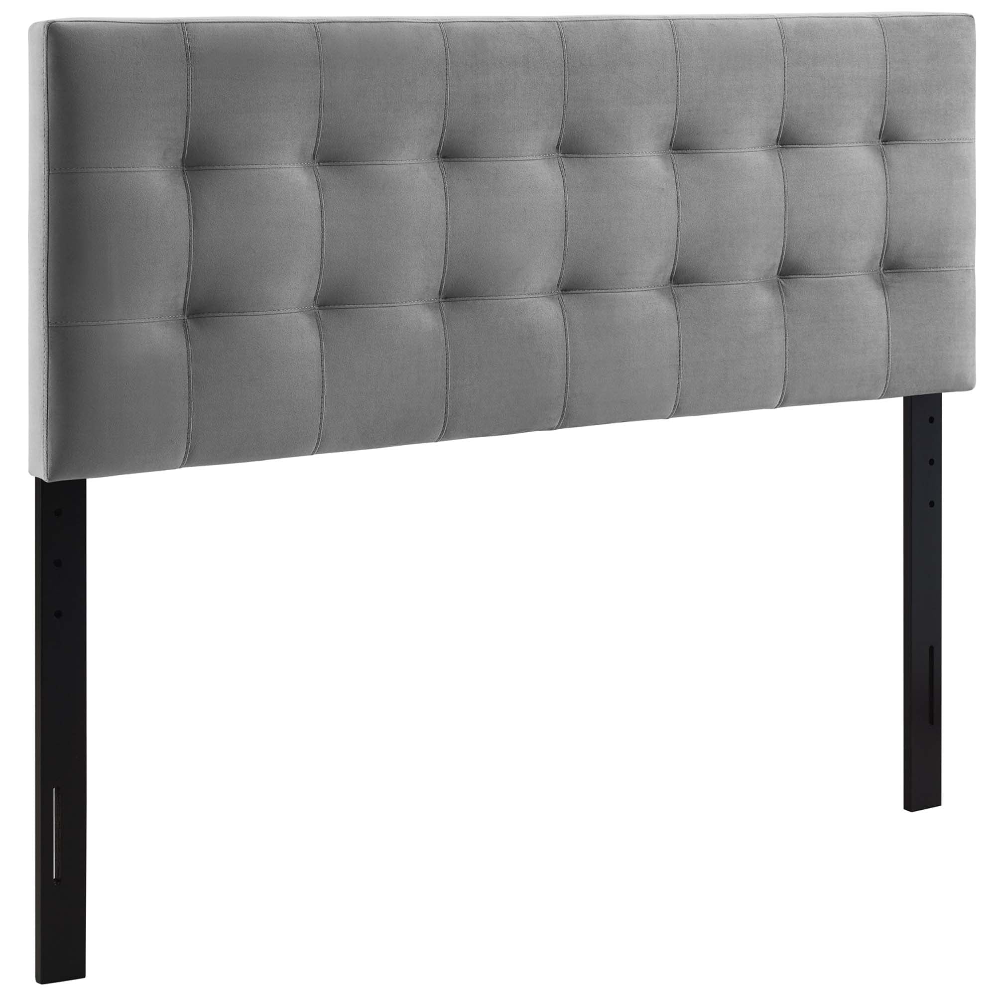 Lily Queen Biscuit Tufted Performance Velvet Headboard