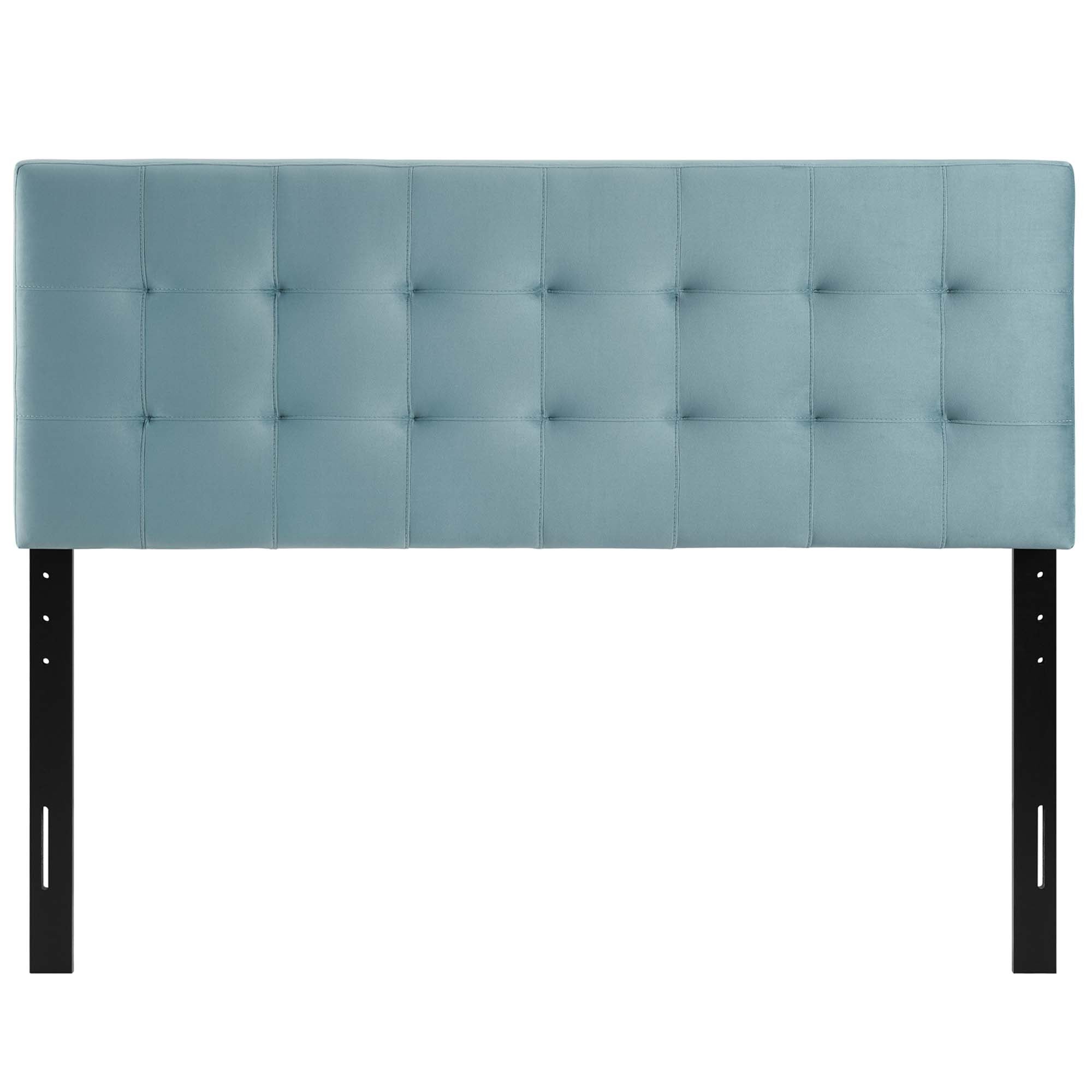 Lily Queen Biscuit Tufted Performance Velvet Headboard