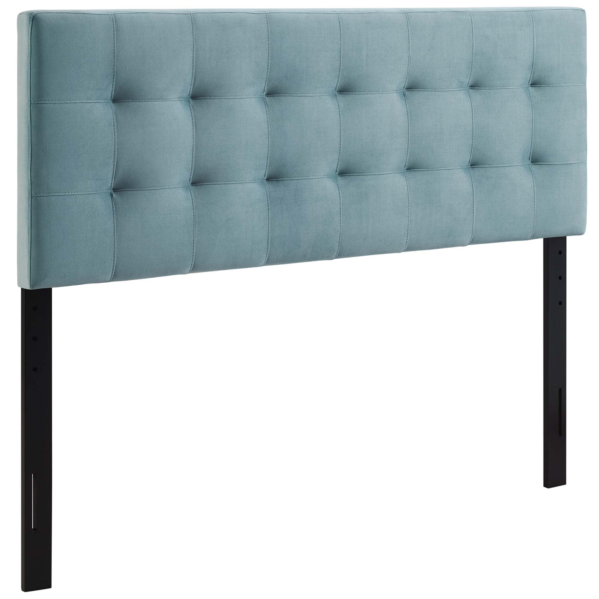 Lily King Biscuit Tufted Performance Velvet Headboard