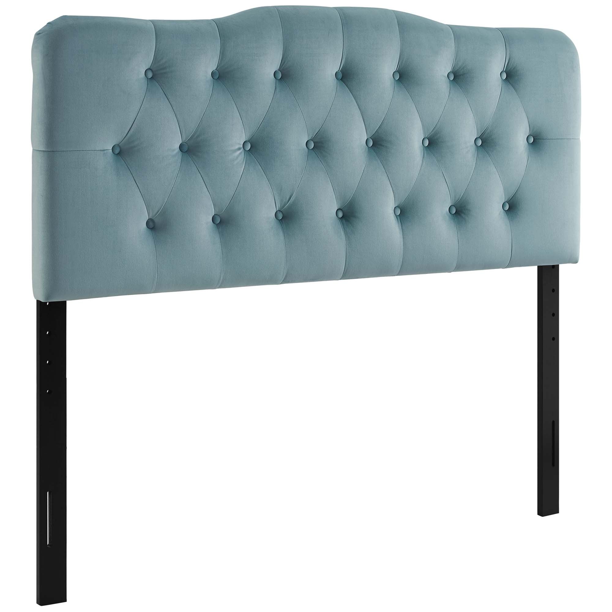 Annabel King Diamond Tufted Performance Velvet Headboard