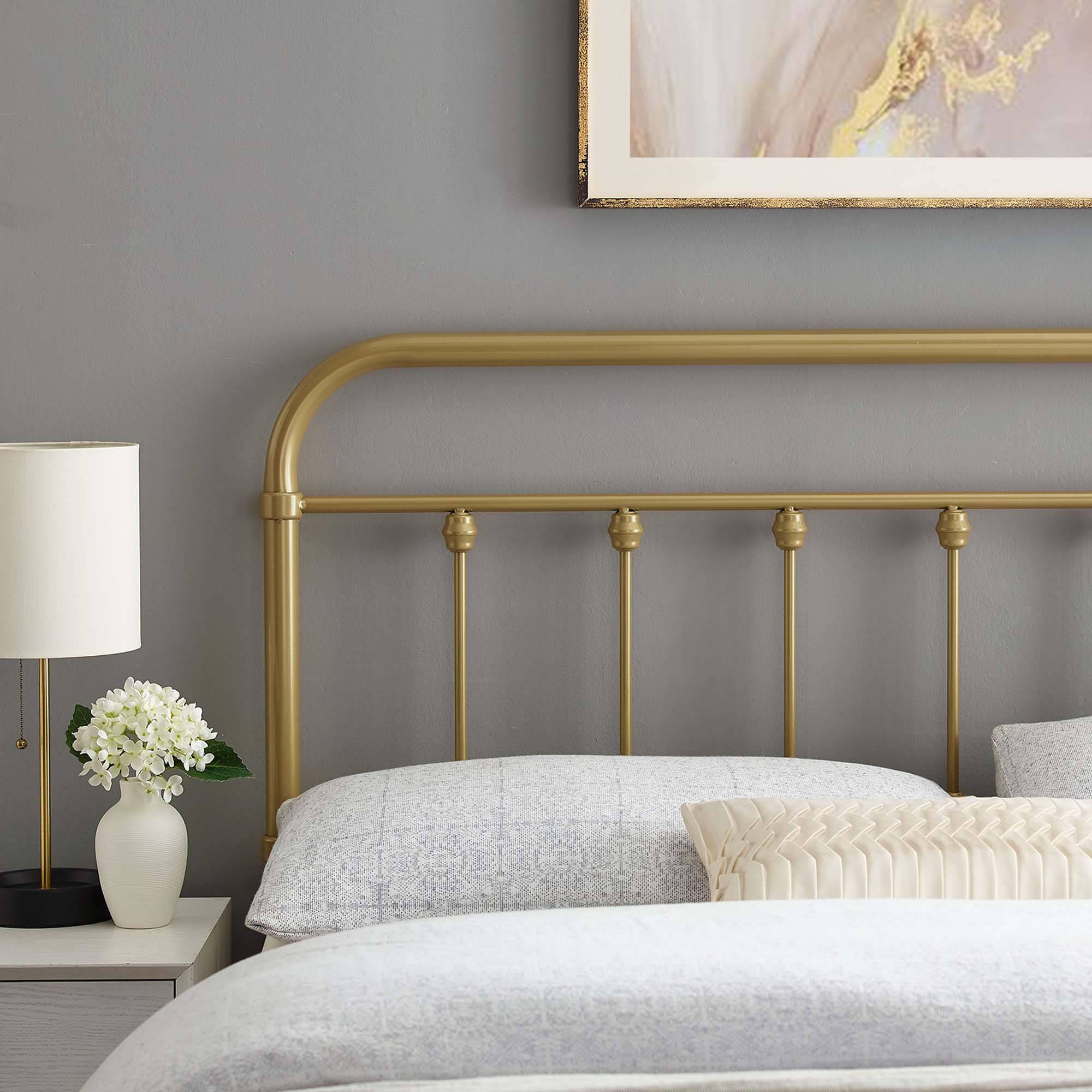 Sage Twin Metal Headboard