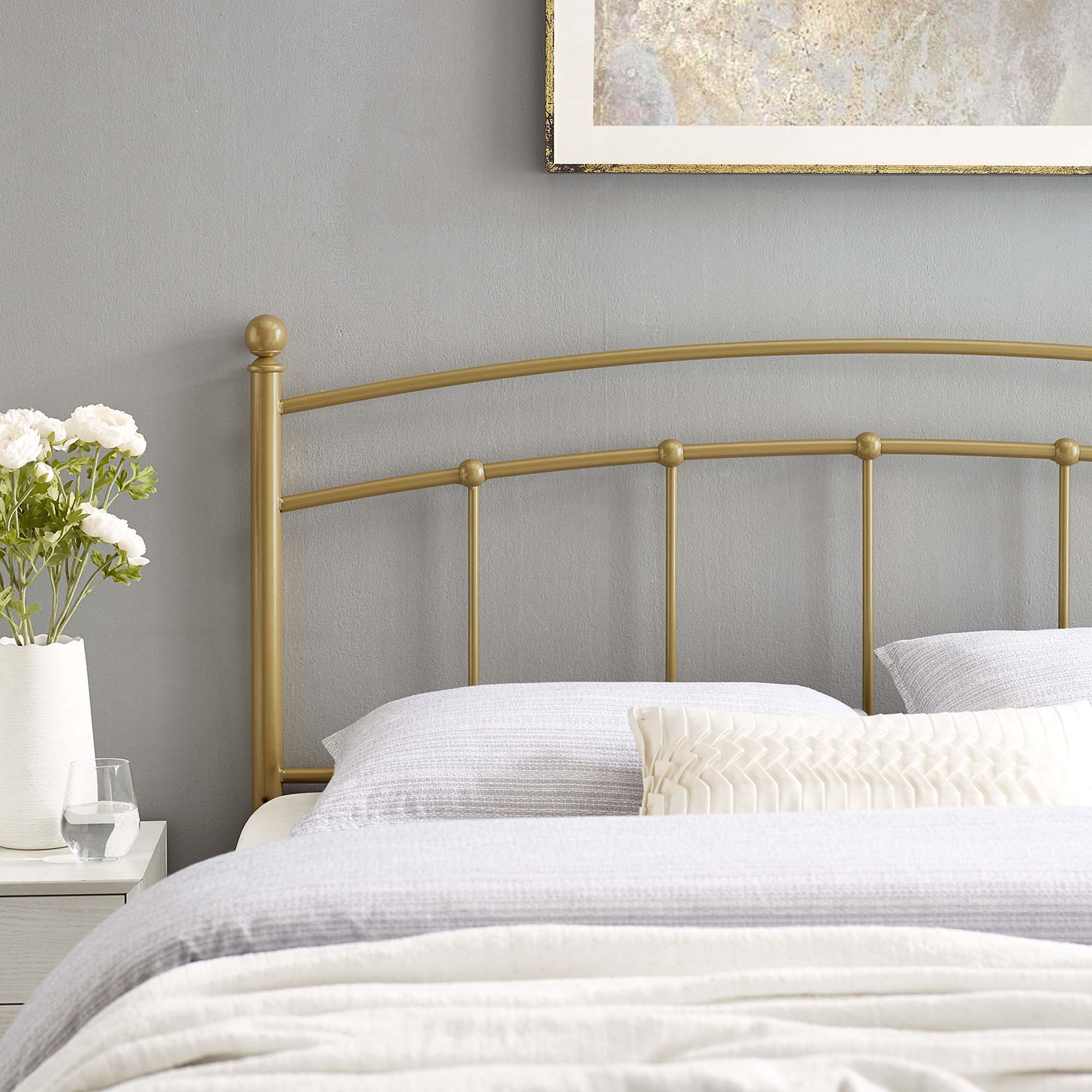 Abigail Twin Metal Headboard