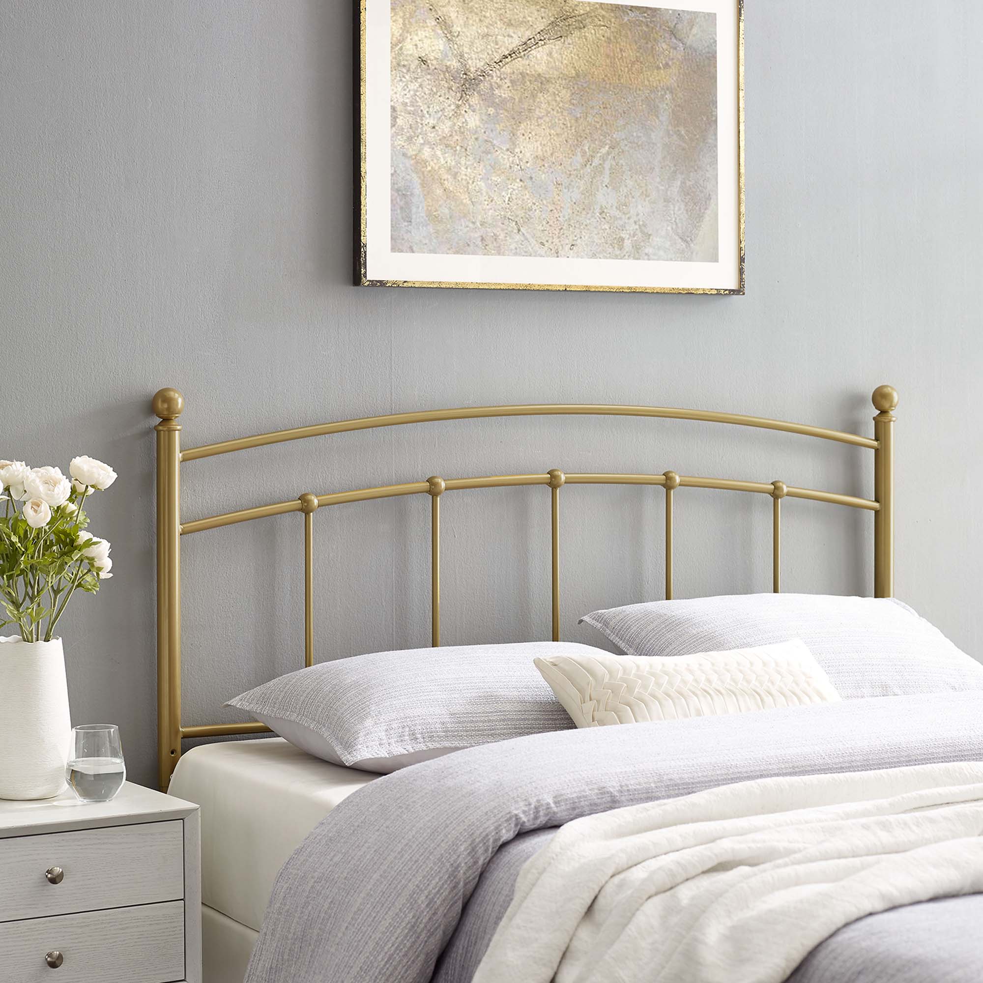 Abigail Twin Metal Headboard