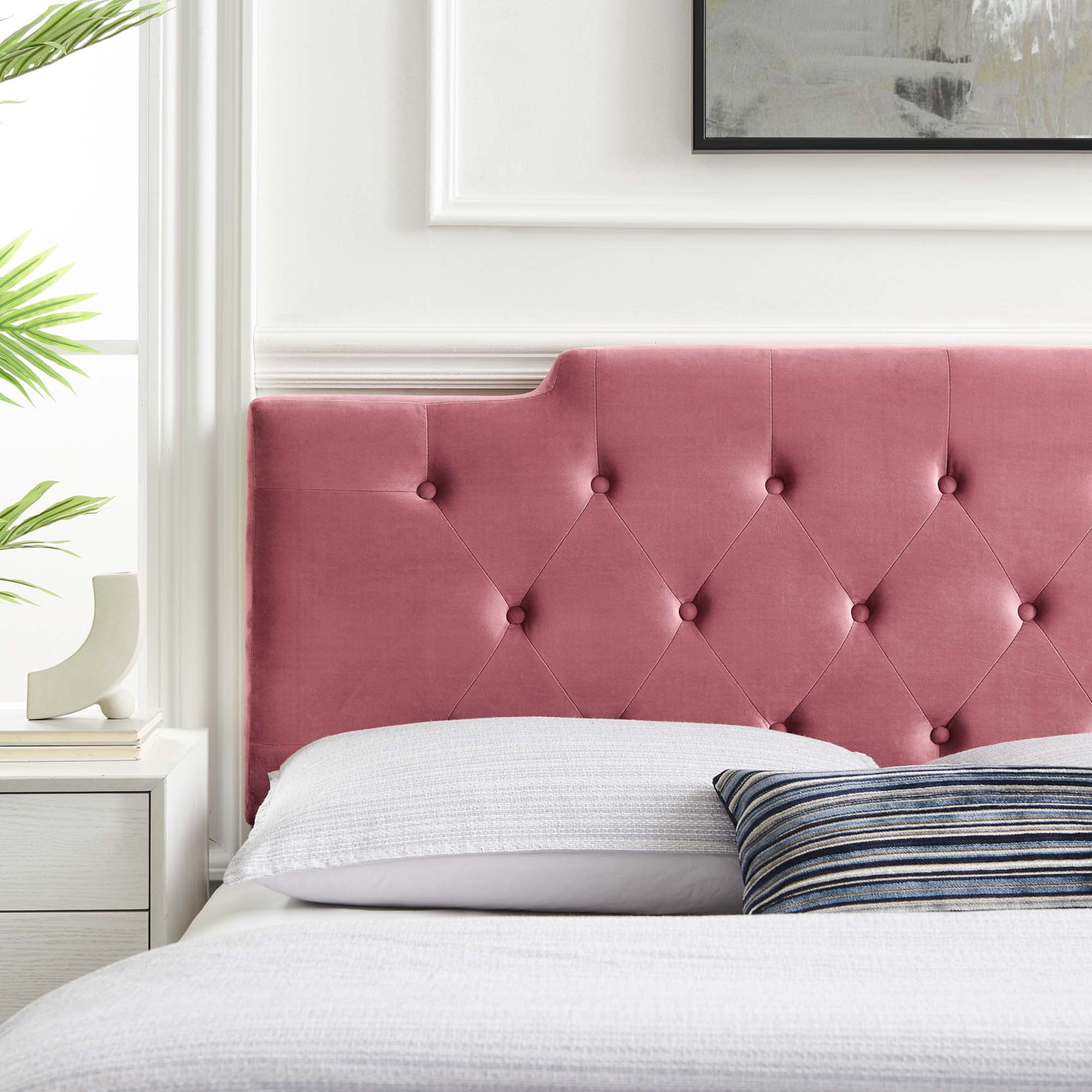 Juliet Tufted Twin Performance Velvet Headboard