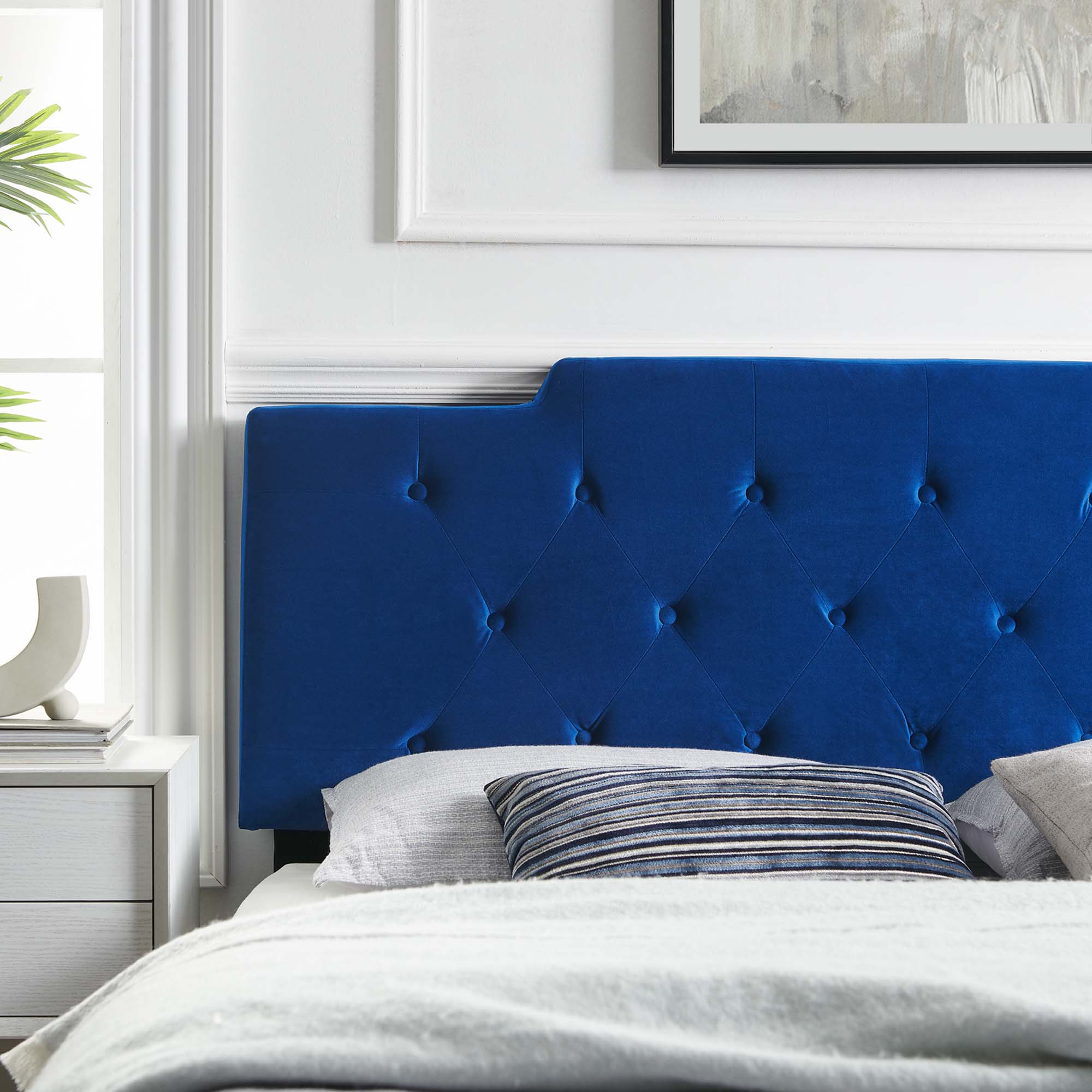 Juliet Tufted Full/Queen Performance Velvet Headboard