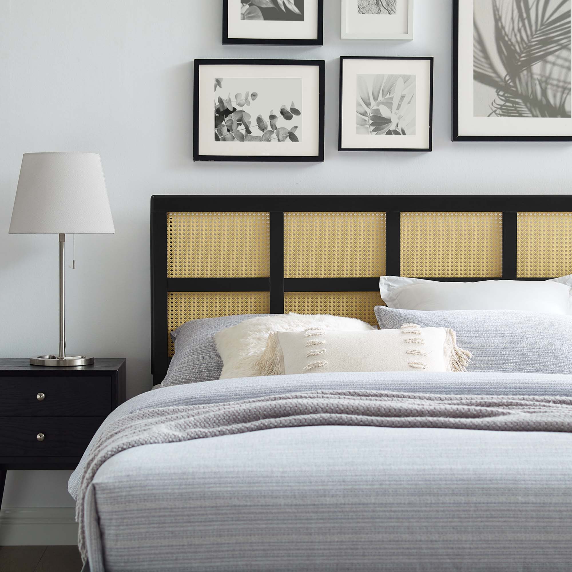 Luana Cane Queen Headboard