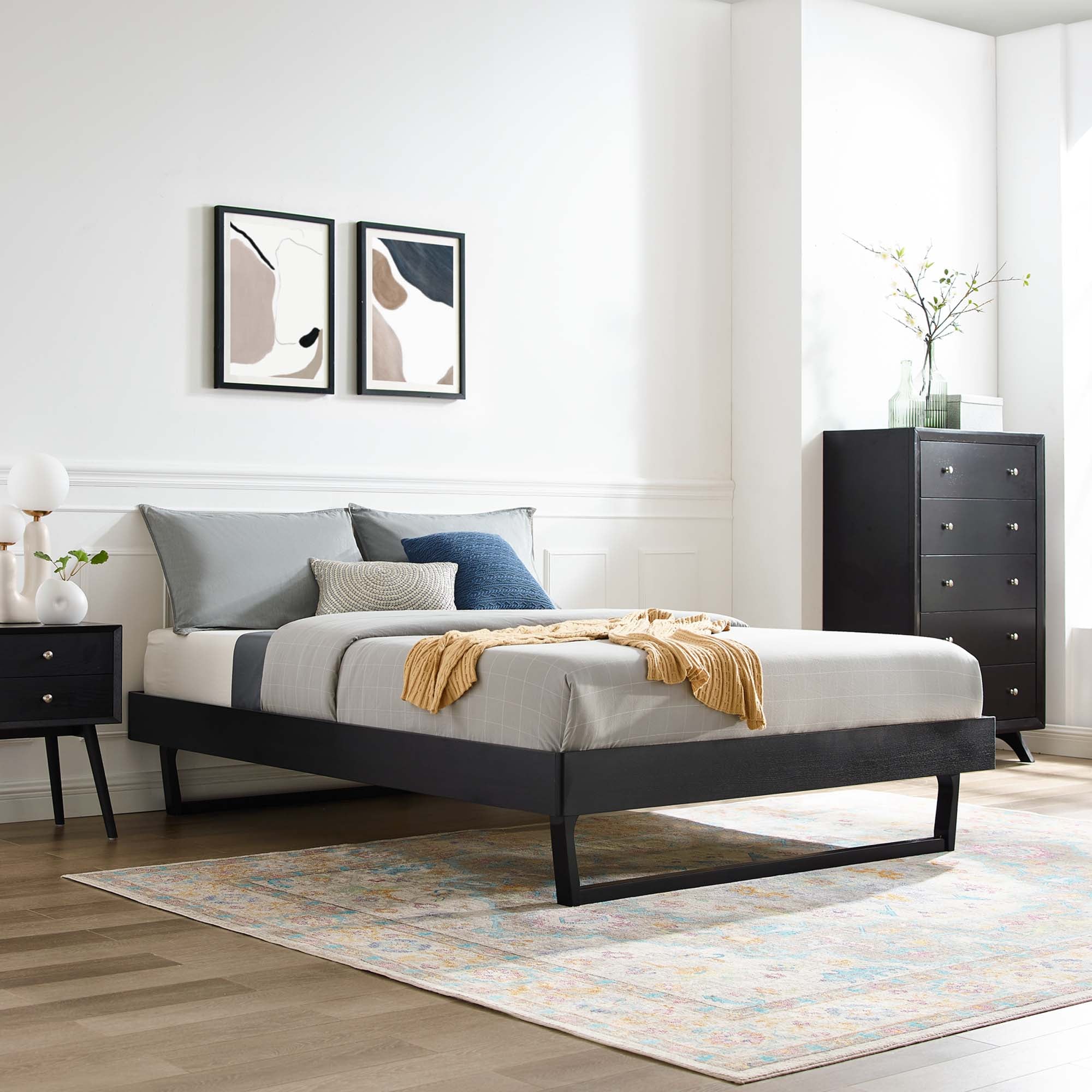 Billie Twin Wood Platform Bed Frame