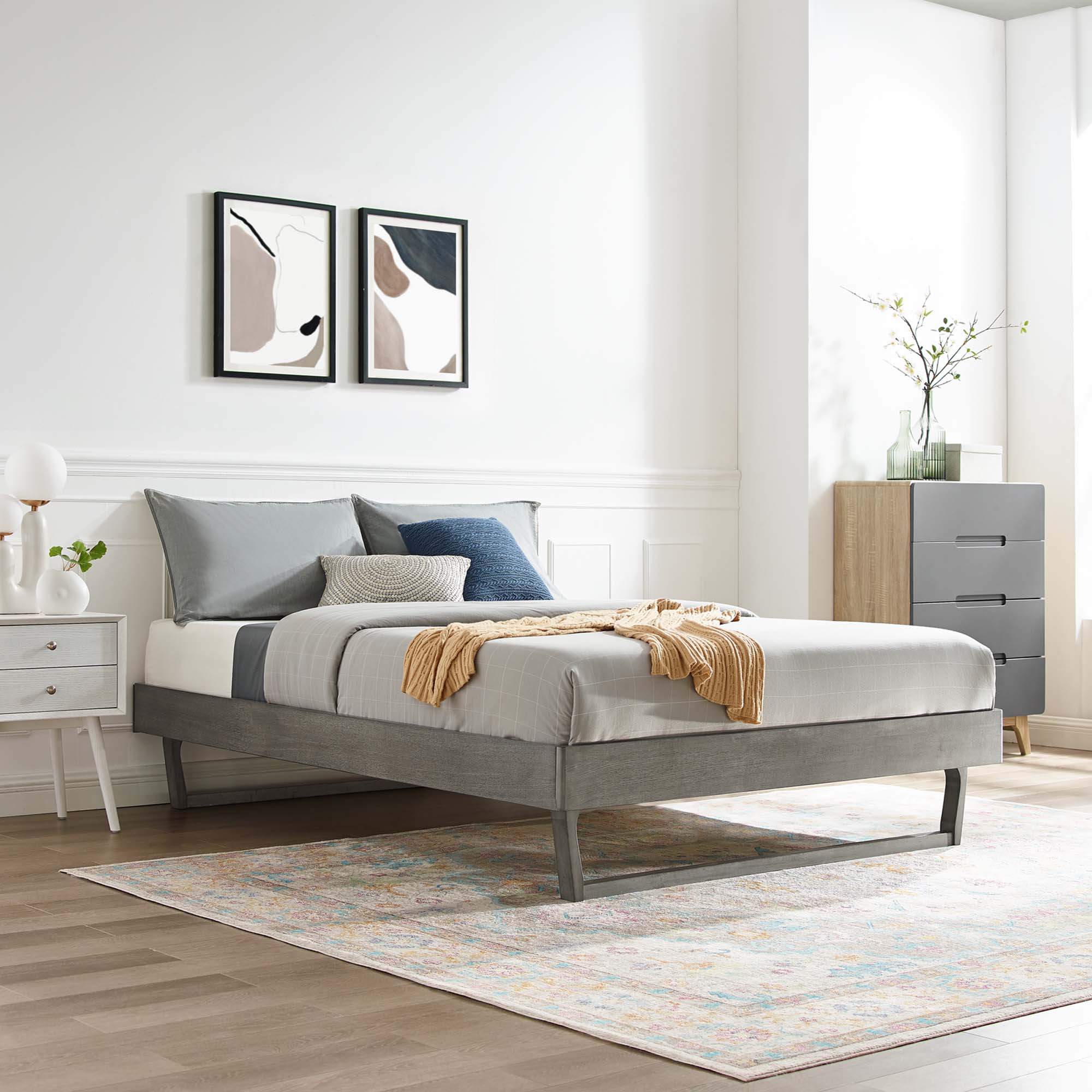 Billie Queen Wood Platform Bed Frame