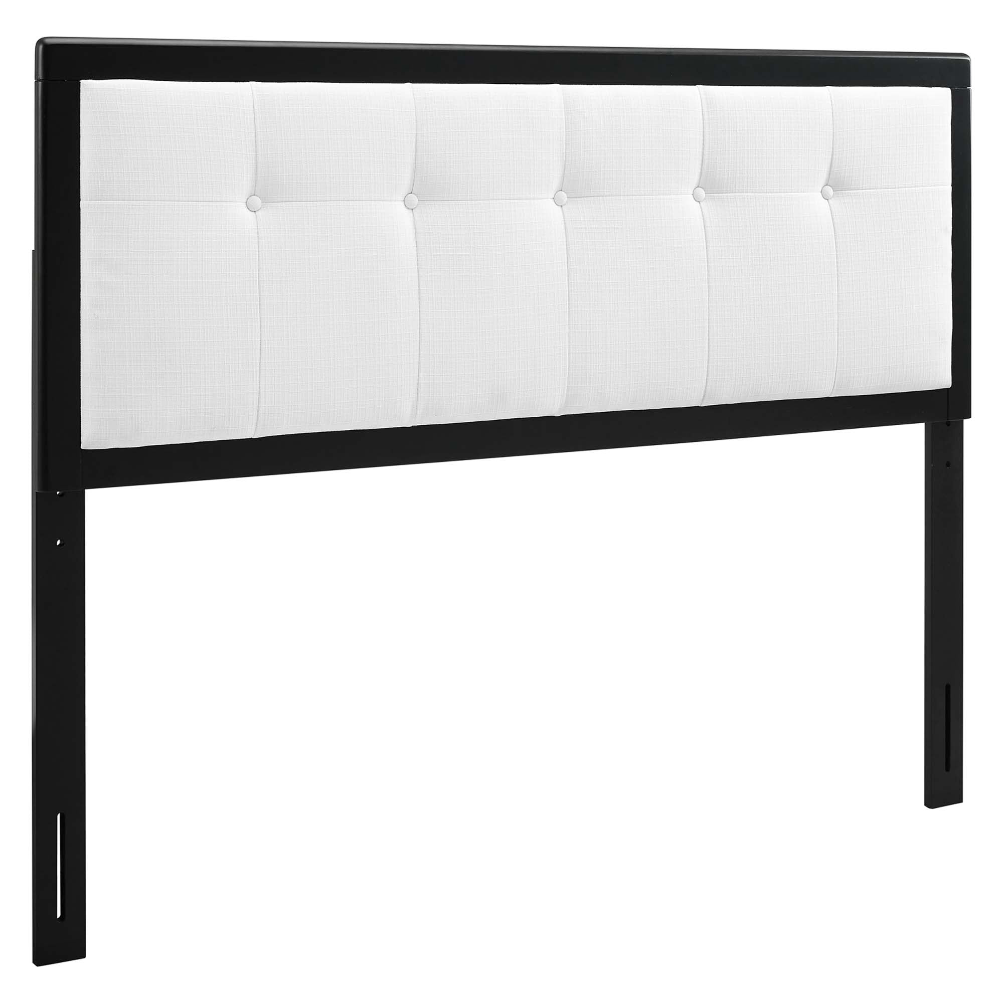 Draper Tufted Full Fabric and Wood Headboard