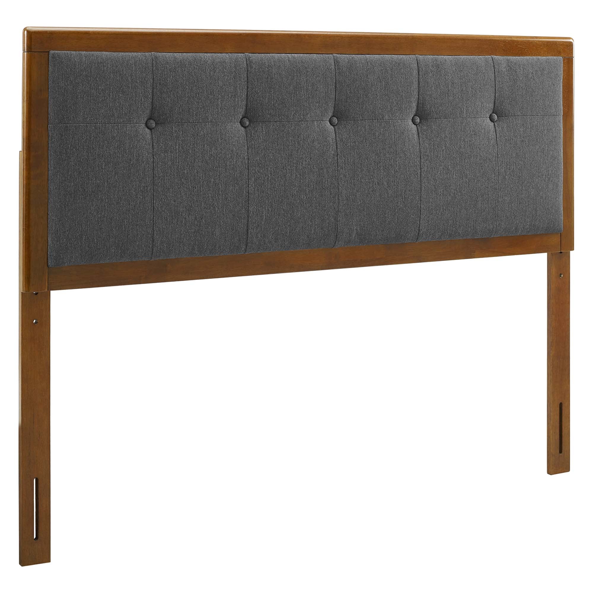 Draper Tufted Full Fabric and Wood Headboard