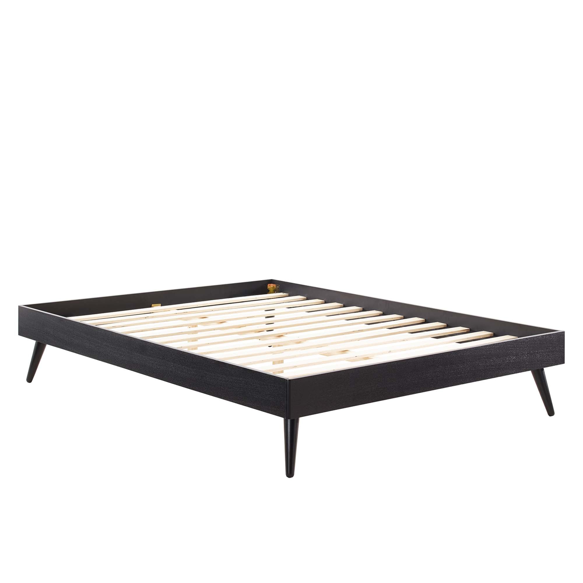 Margo King Wood Platform Bed Frame