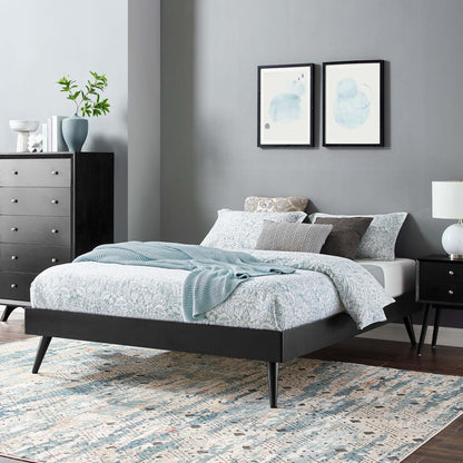 Margo King Wood Platform Bed Frame