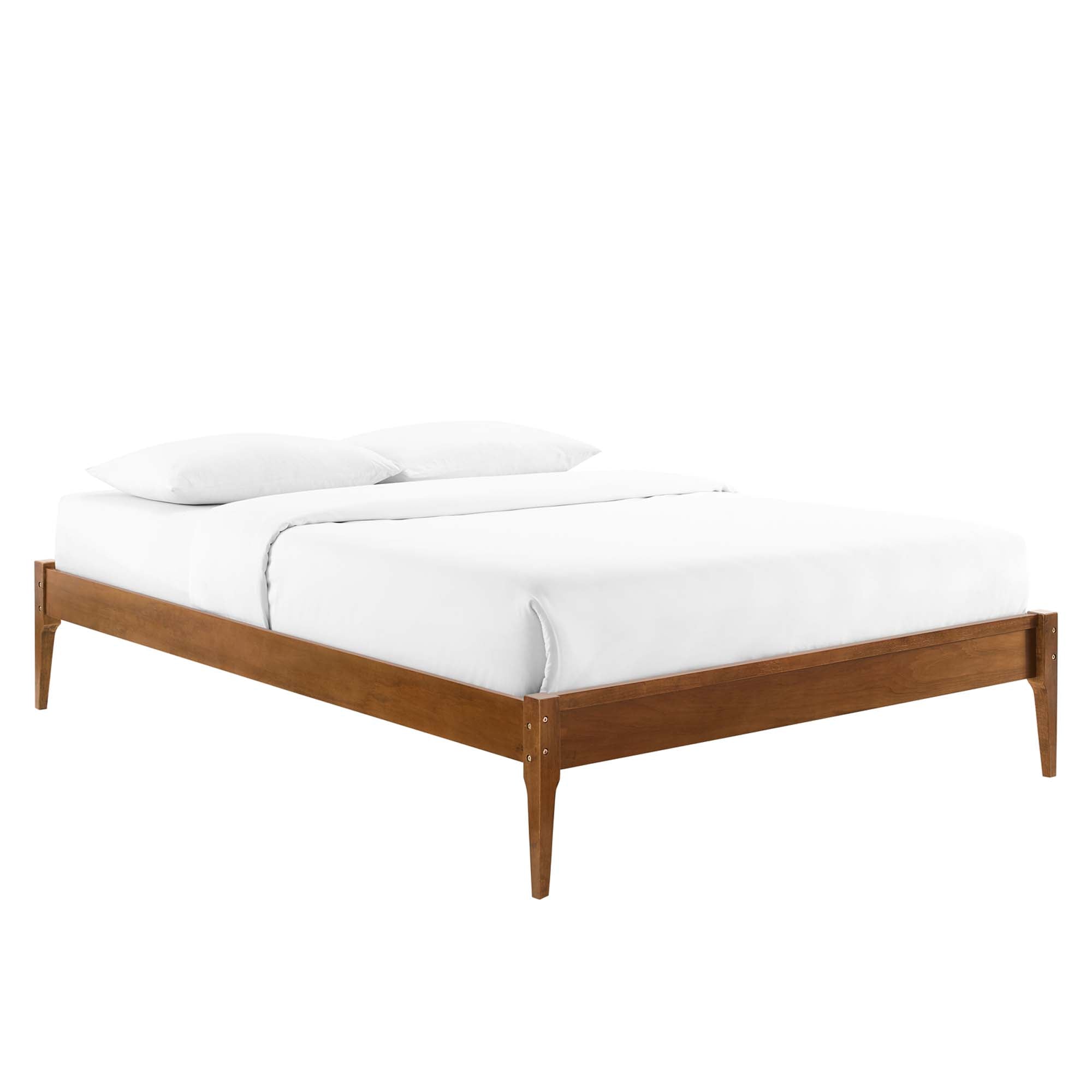 June Full Wood Platform Bed Frame