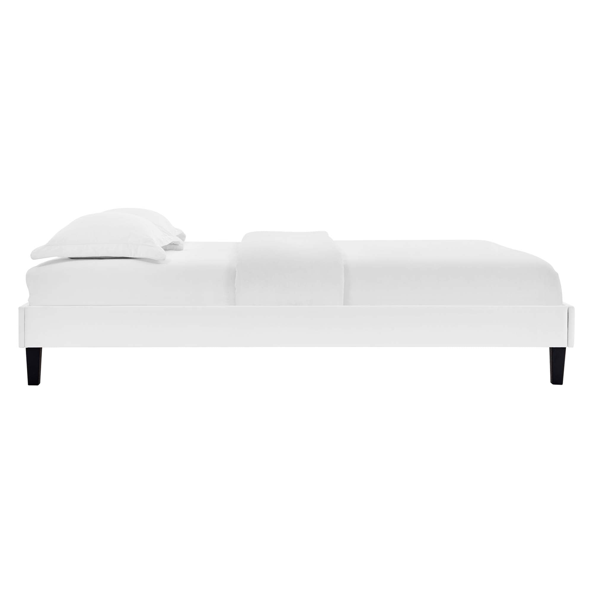 Reign Twin Performance Velvet Platform Bed Frame