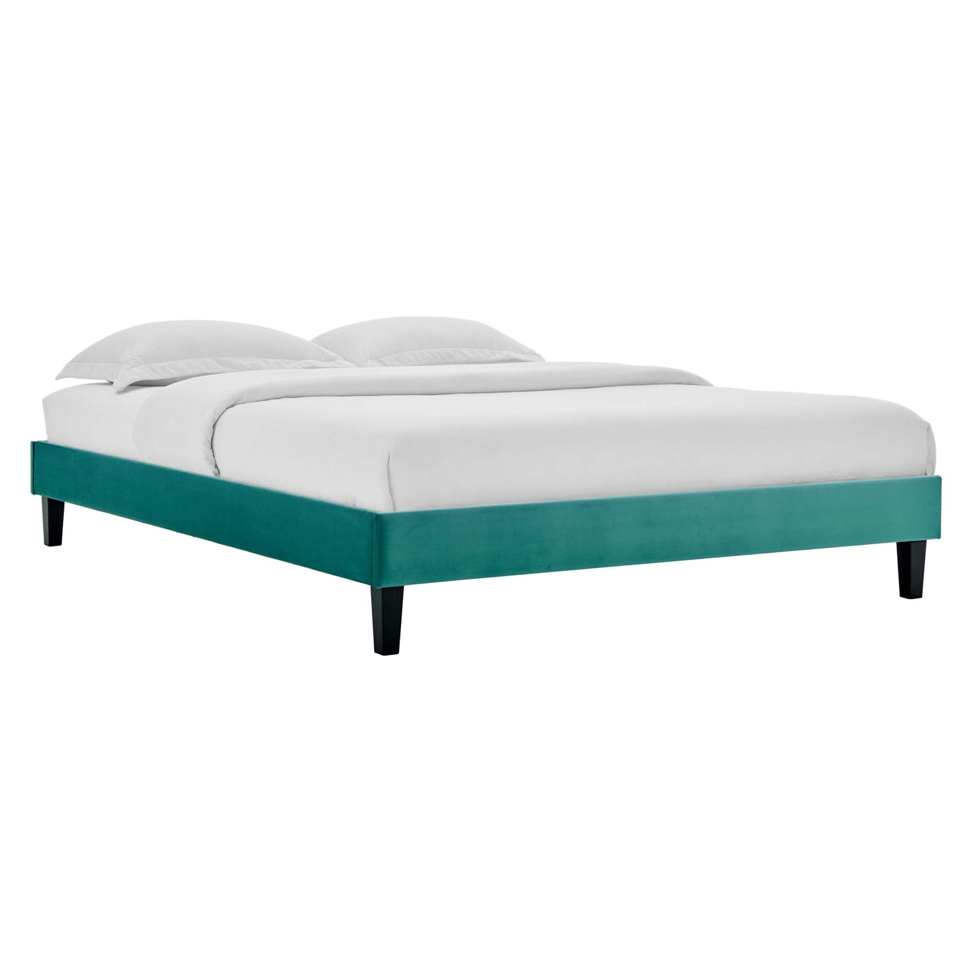 Reign Full Performance Velvet Platform Bed Frame