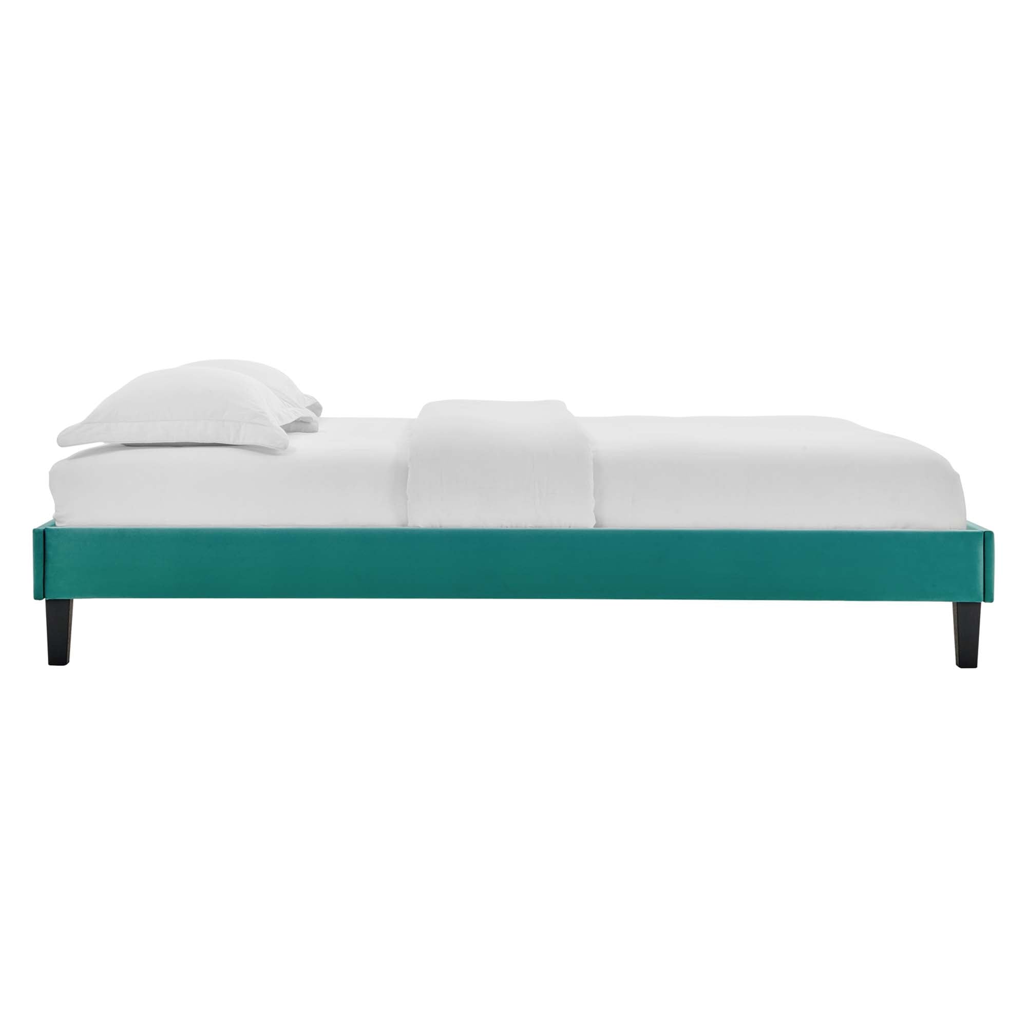 Reign Full Performance Velvet Platform Bed Frame