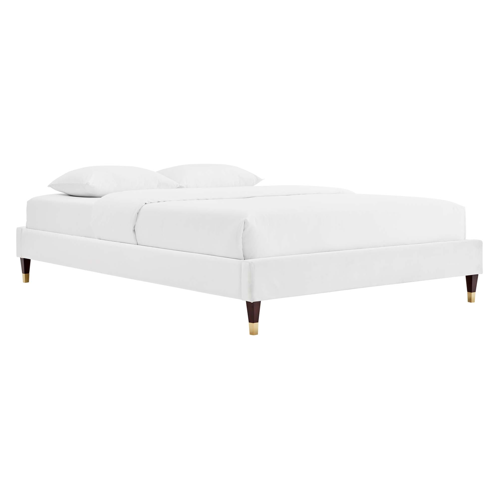 Harlow Full Performance Velvet Platform Bed Frame