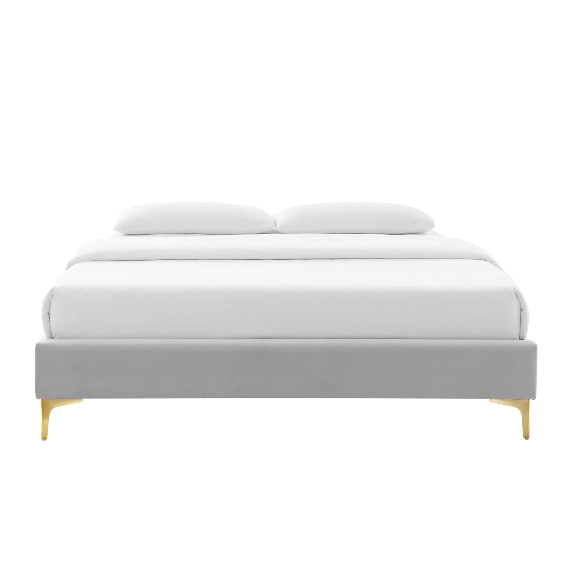 Sutton Queen Performance Velvet Bed Frame