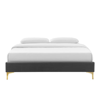 Sutton Full Performance Velvet Bed Frame