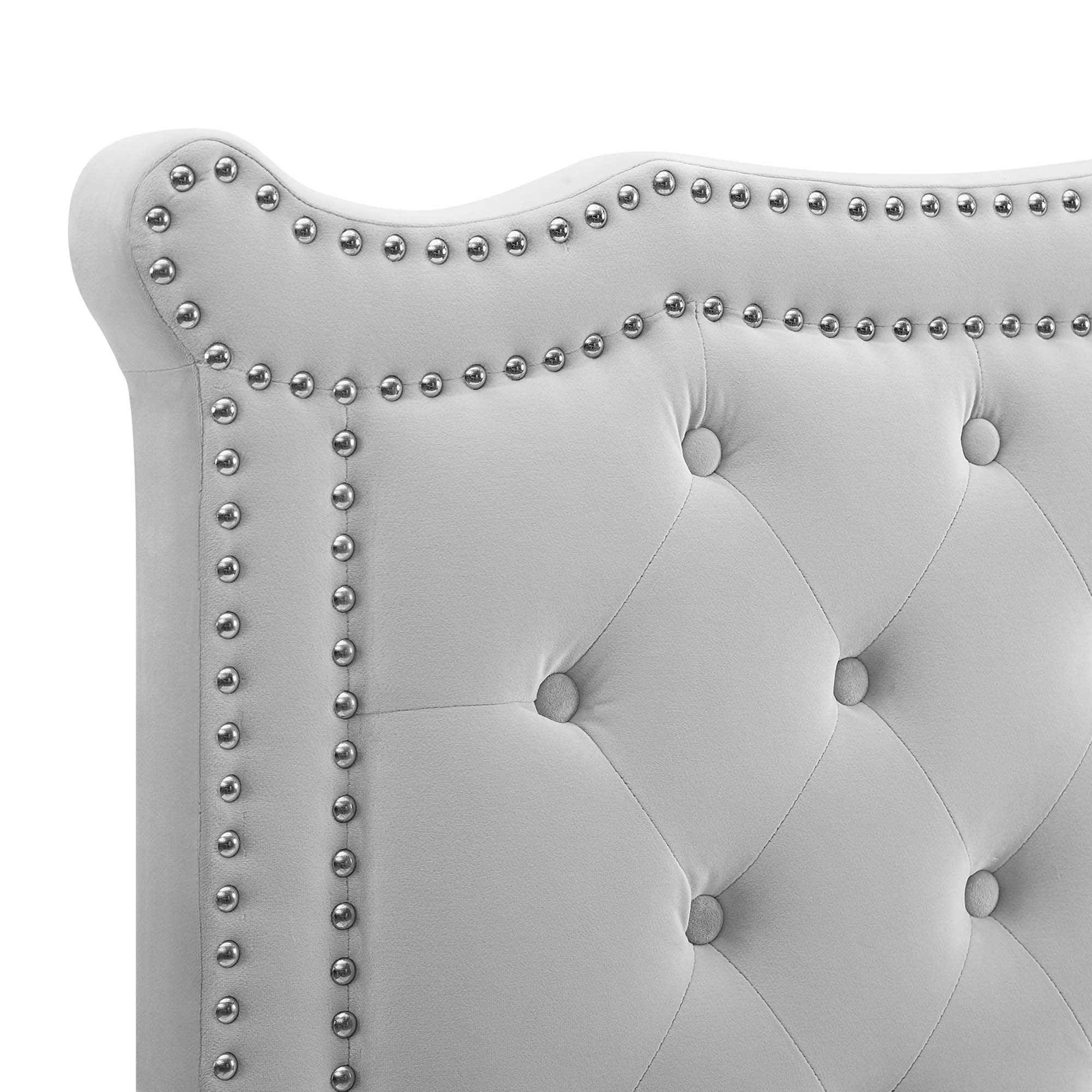 Louisa Tufted Performance Velvet Twin Headboard