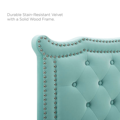Louisa Tufted Performance Velvet Twin Headboard