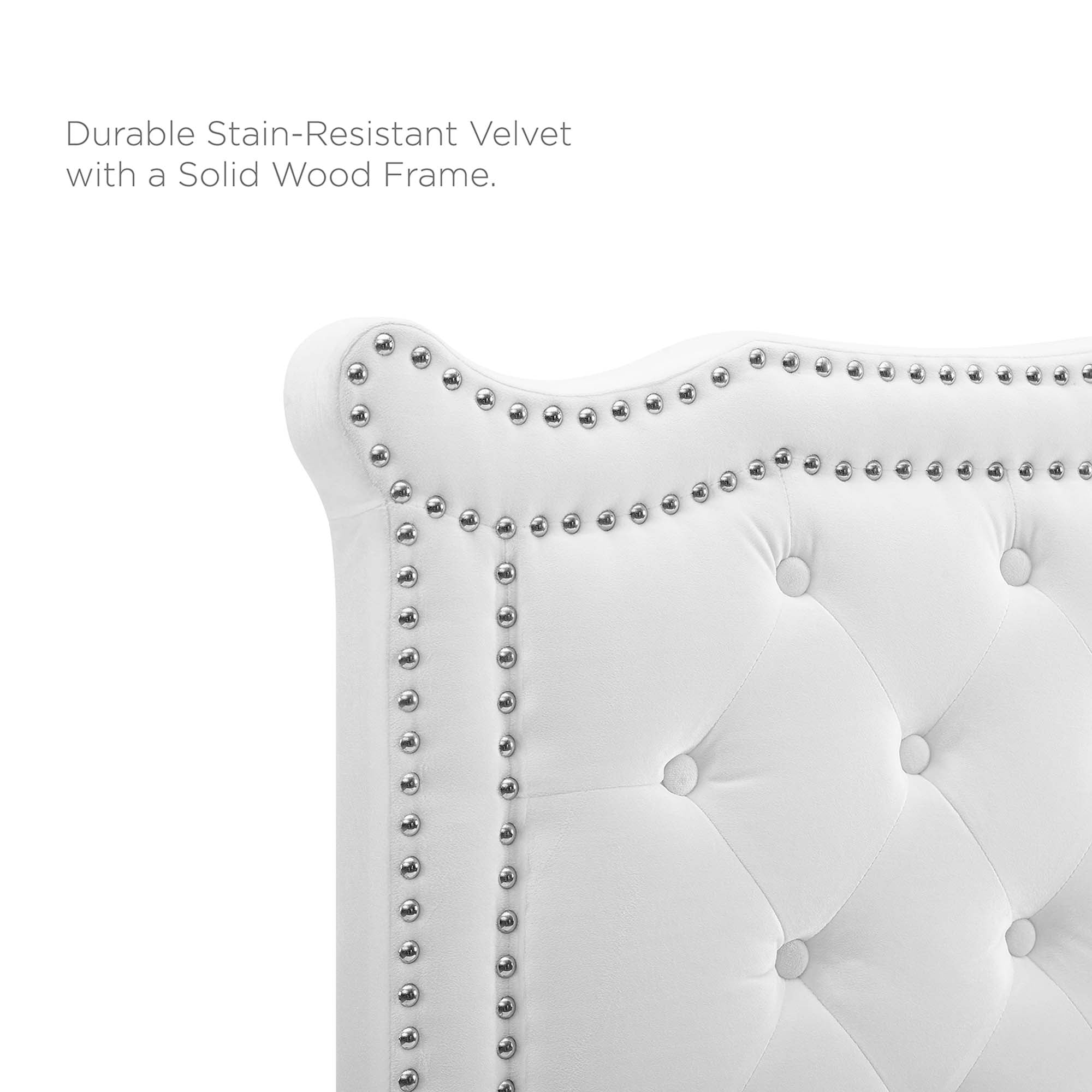 Louisa Tufted Performance Velvet Twin Headboard