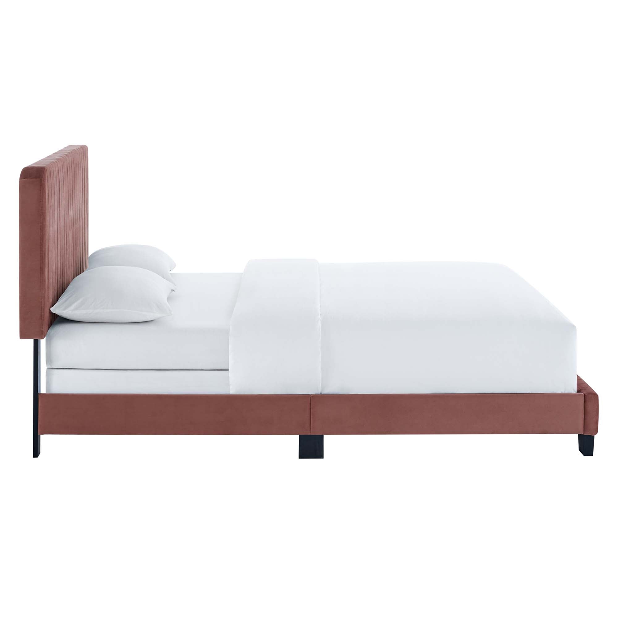 Celine Channel Tufted Performance Velvet King Bed