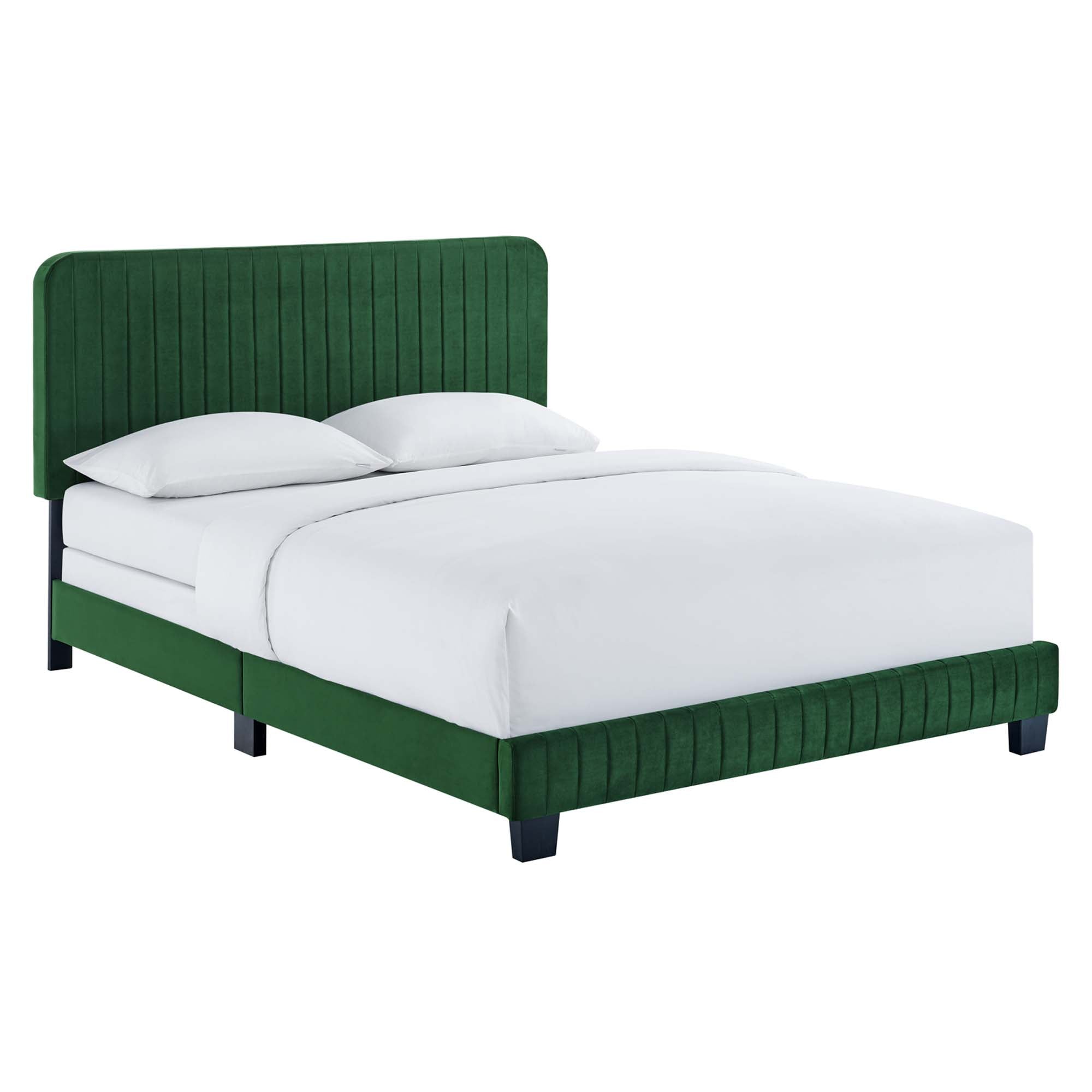 Celine Channel Tufted Performance Velvet King Bed