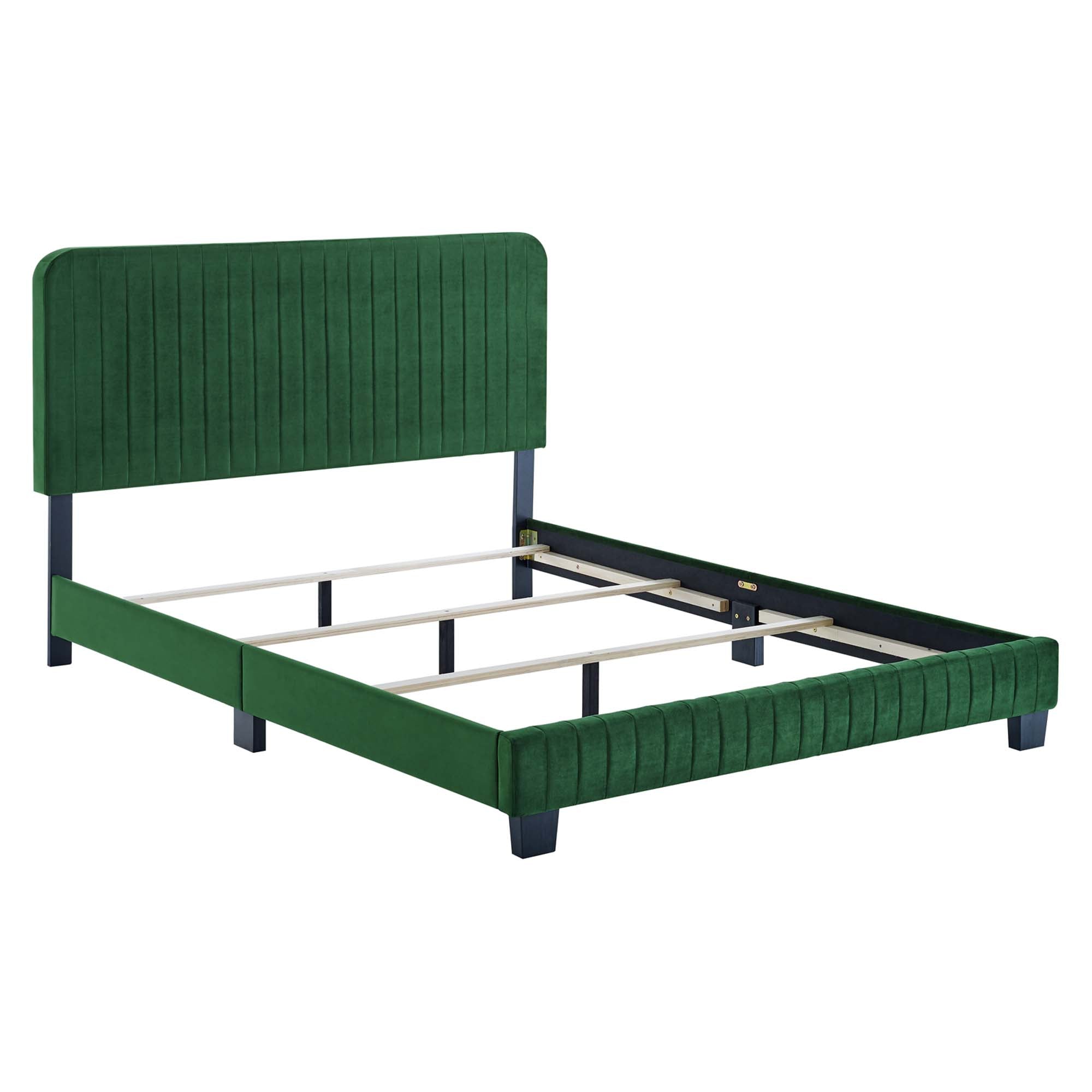 Celine Channel Tufted Performance Velvet King Bed