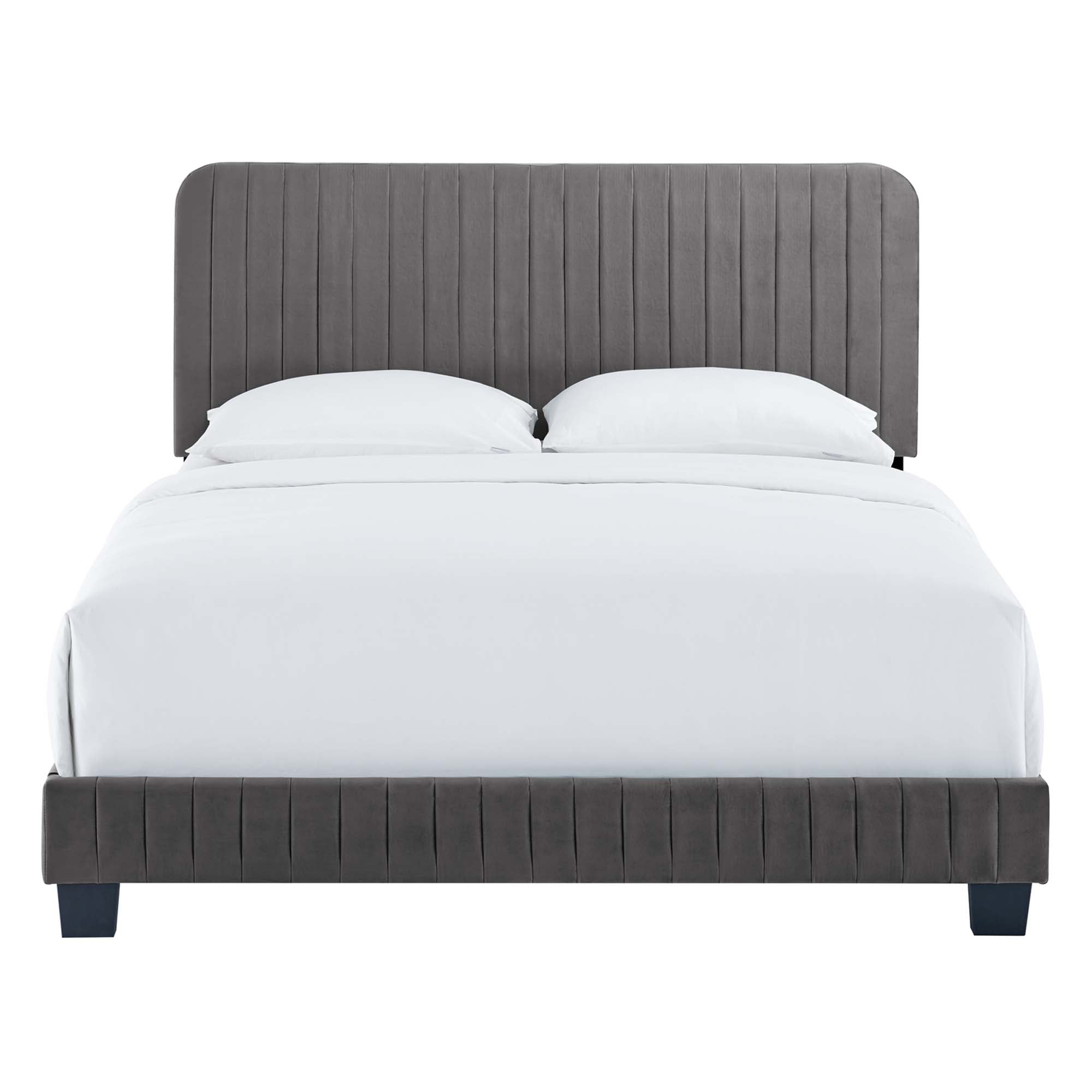 Celine Channel Tufted Performance Velvet King Bed