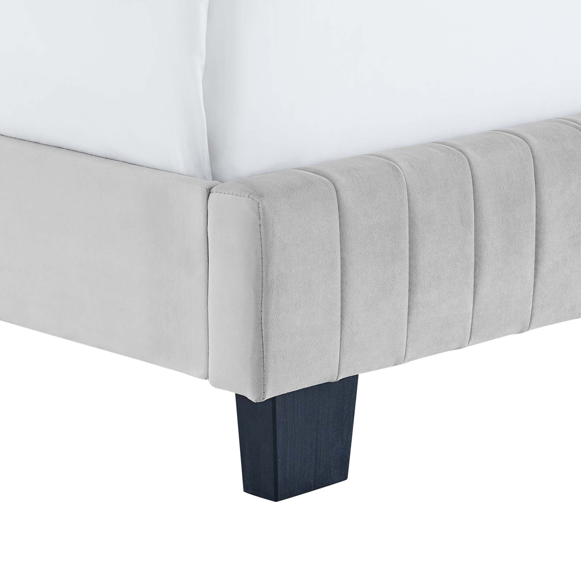 Celine Channel Tufted Performance Velvet King Bed