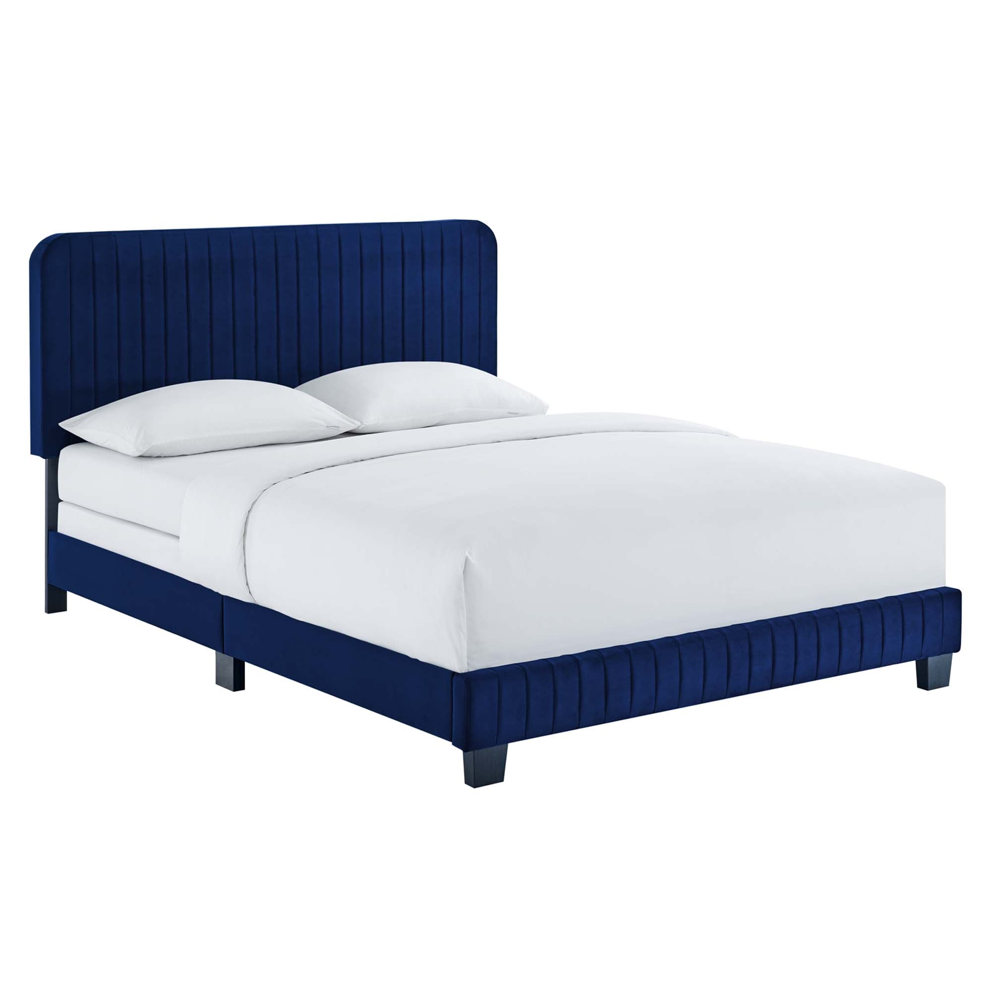 Celine Channel Tufted Performance Velvet King Bed