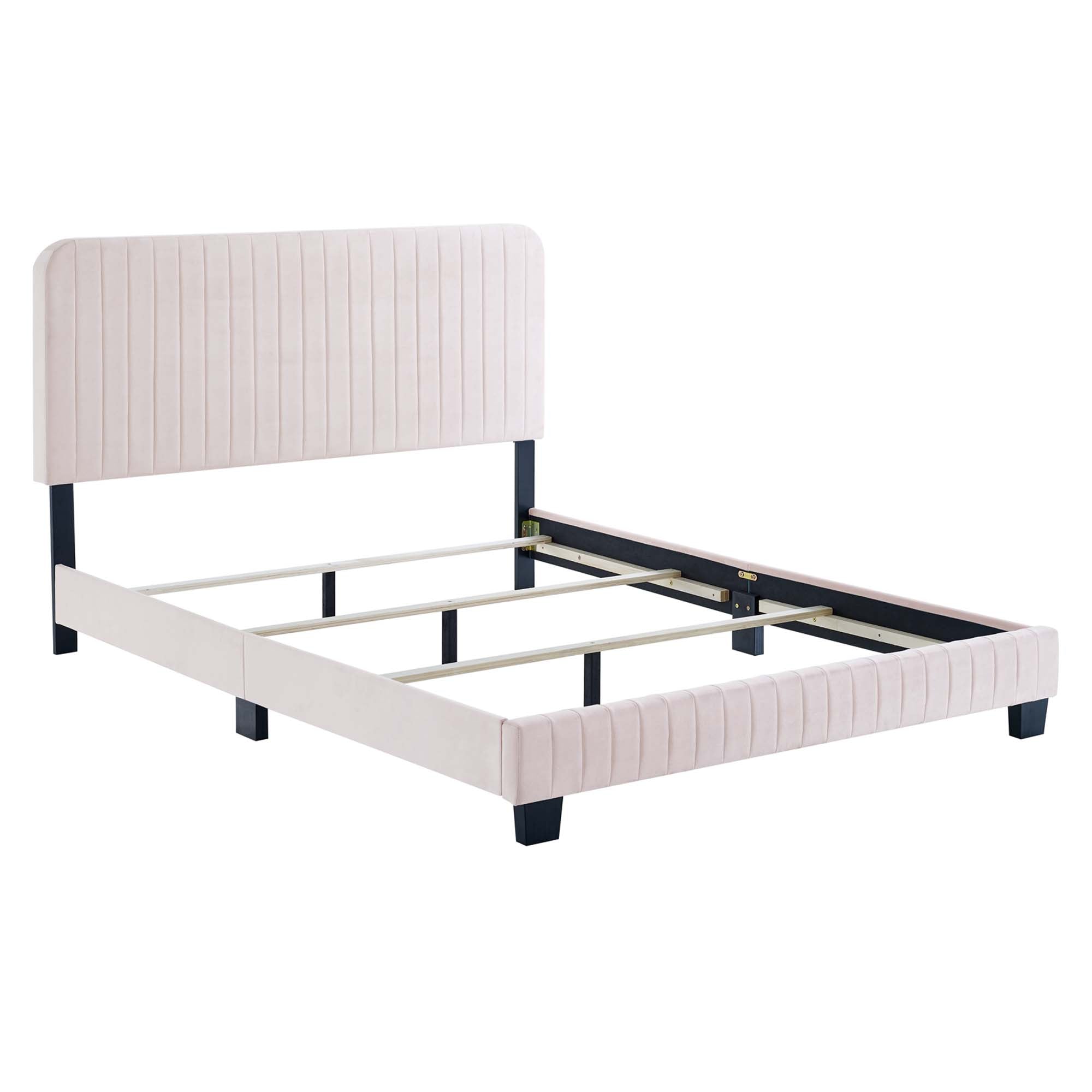 Celine Channel Tufted Performance Velvet King Bed