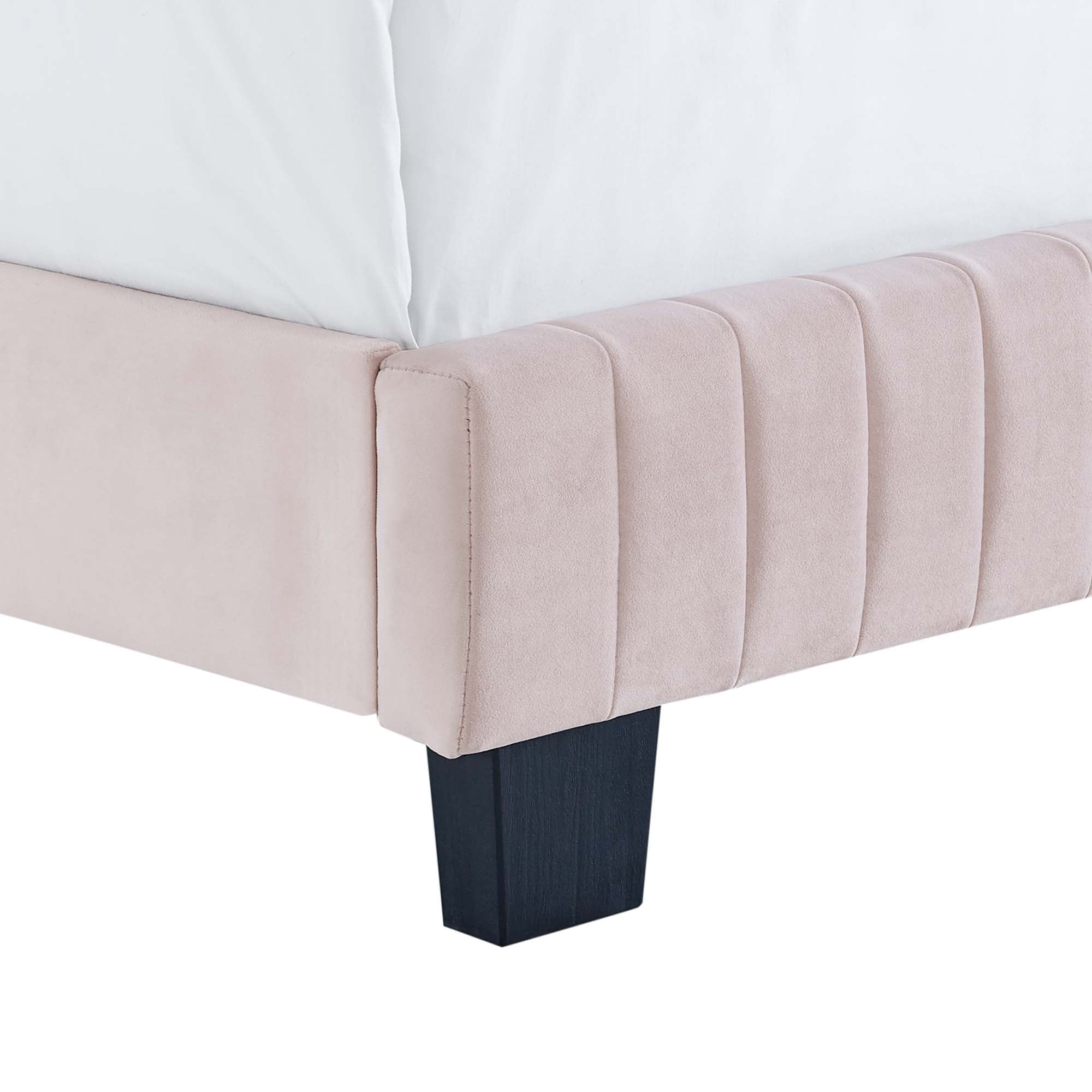 Celine Channel Tufted Performance Velvet King Bed